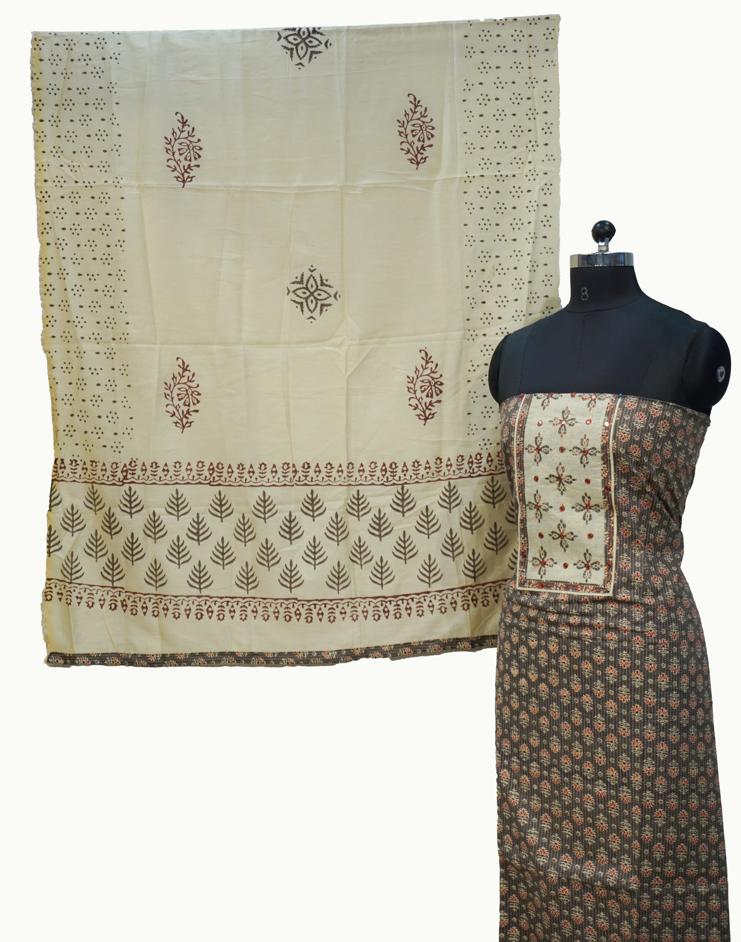 UNSTTCHED SALWAR SET AM91