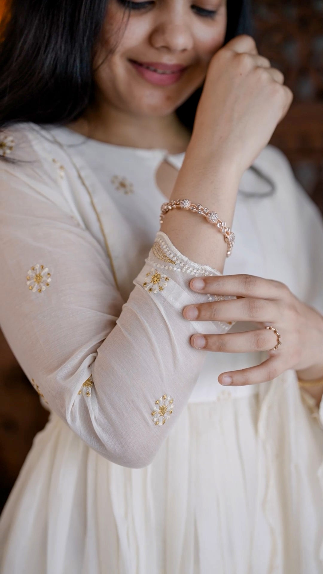 Ivory Dreams Anarkali Set AA121