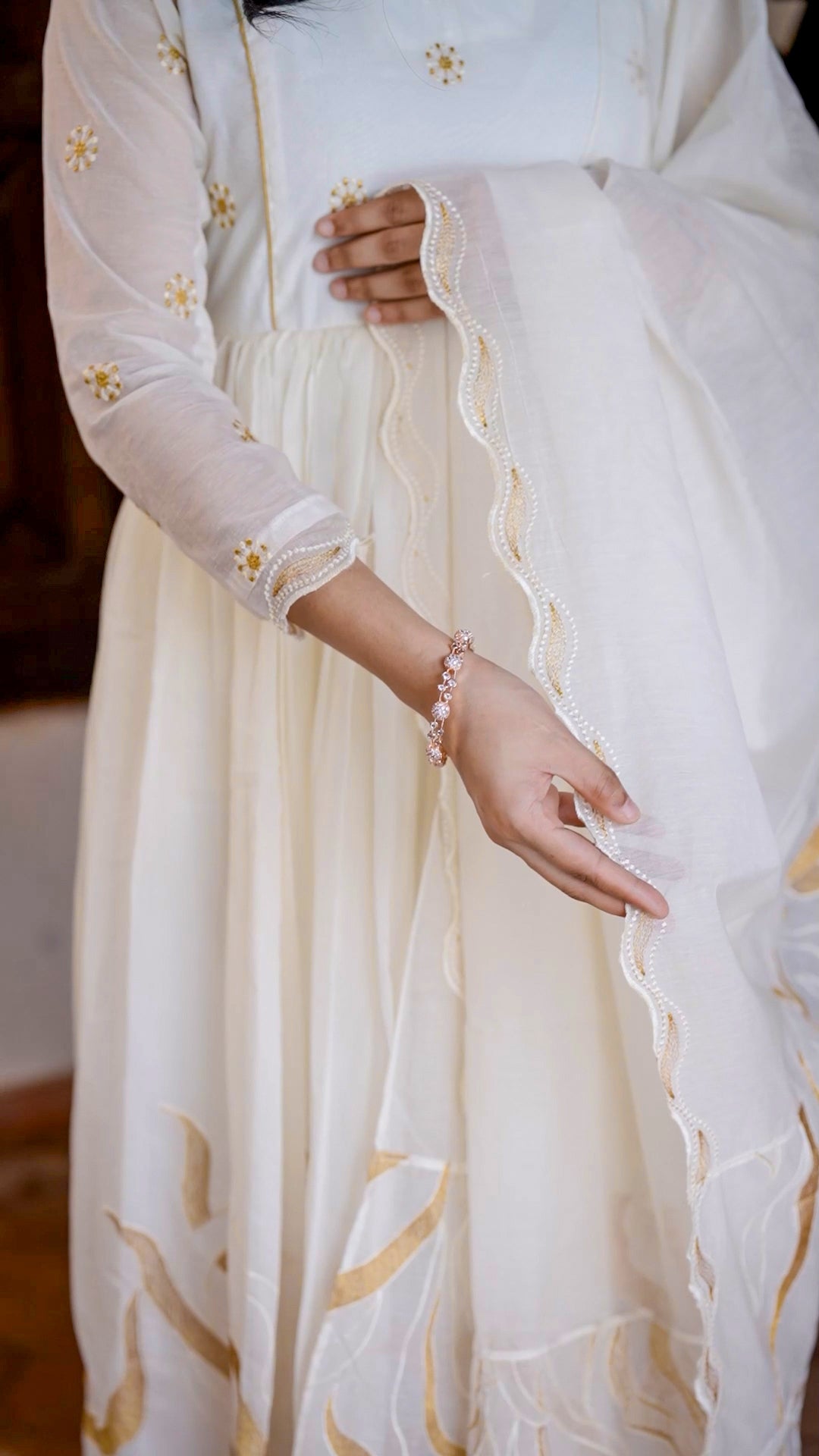 Ivory Dreams Anarkali Set AA121