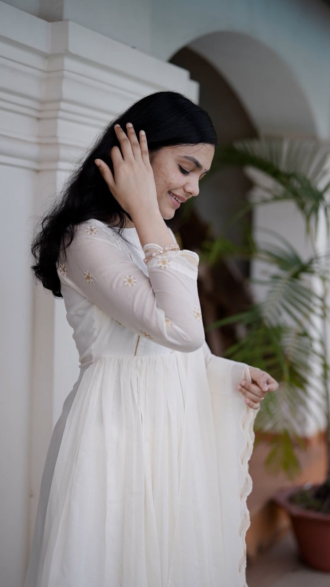 Ivory Dreams Anarkali Set AA121