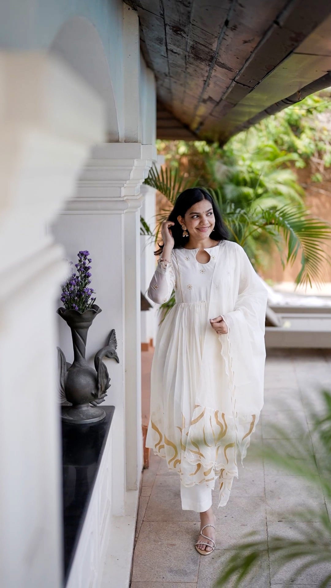 Ivory Dreams Anarkali Set AA121