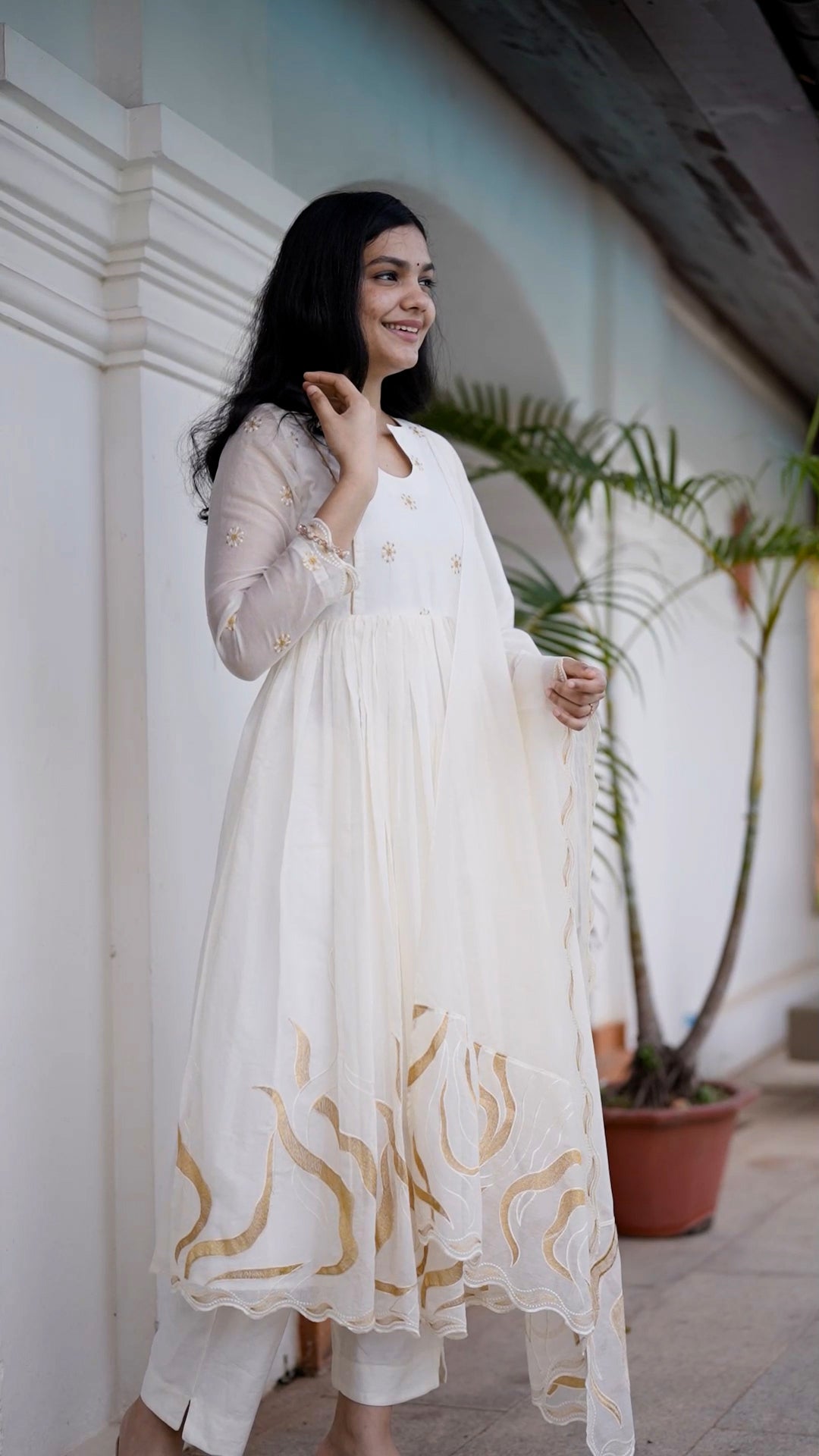 Ivory Dreams Anarkali Set AA121
