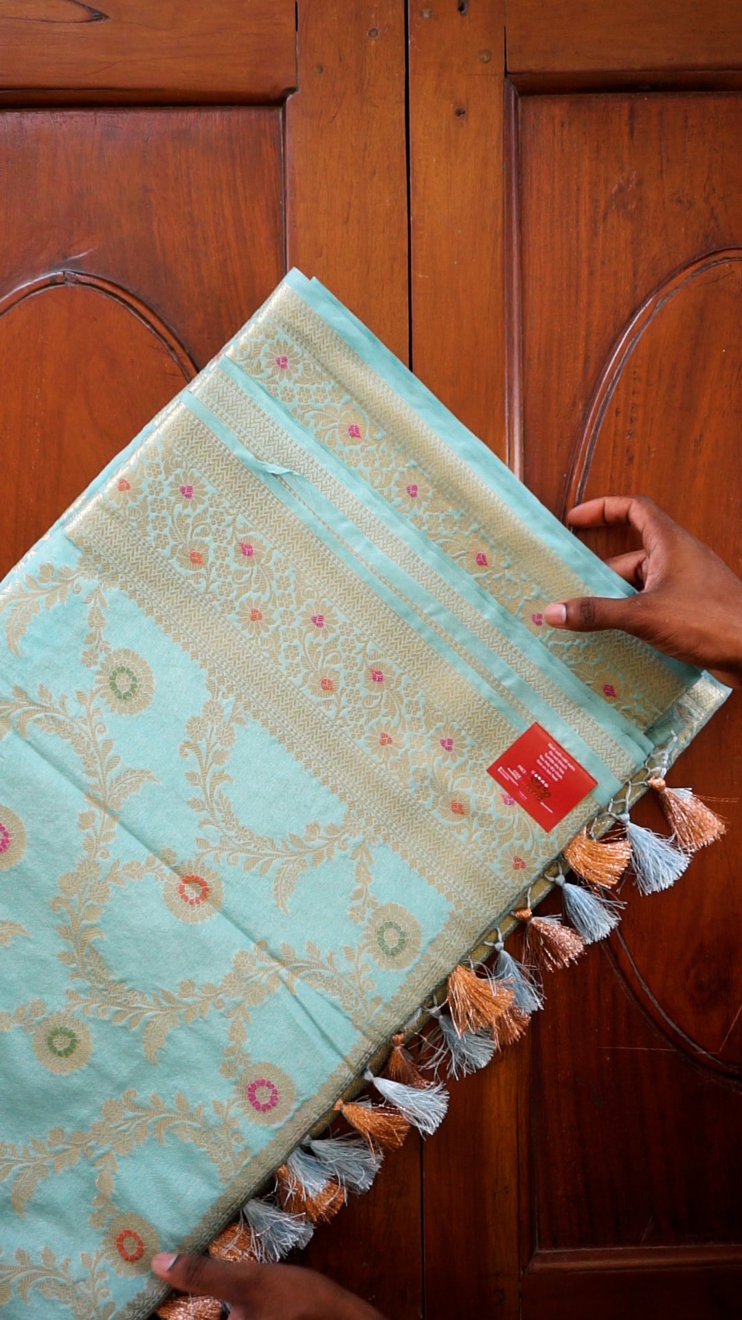 Elegant Sky Blue Soft Silk Saree with Zari Work [AV18]