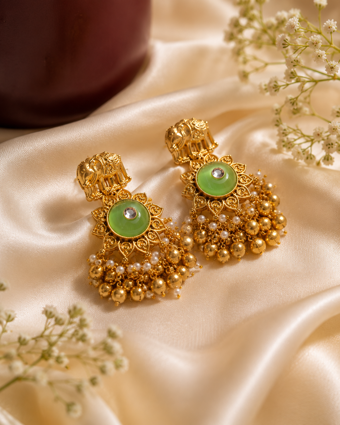Gajraani Gold Dangler Earrings [MK20]