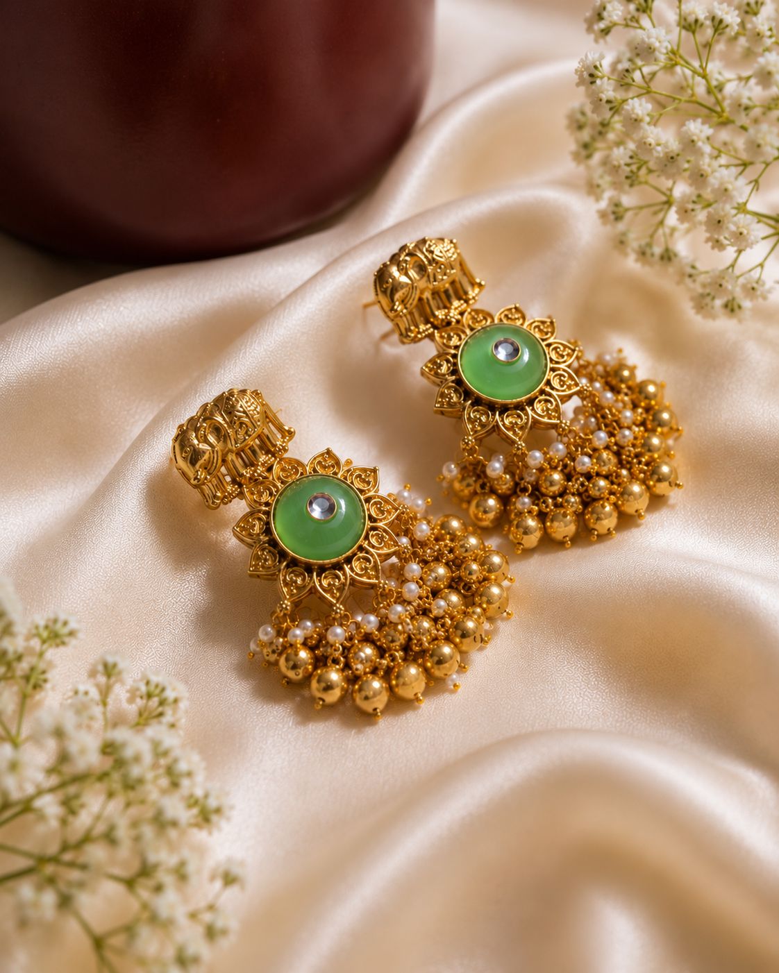 Gajraani Gold Dangler Earrings [MK20]