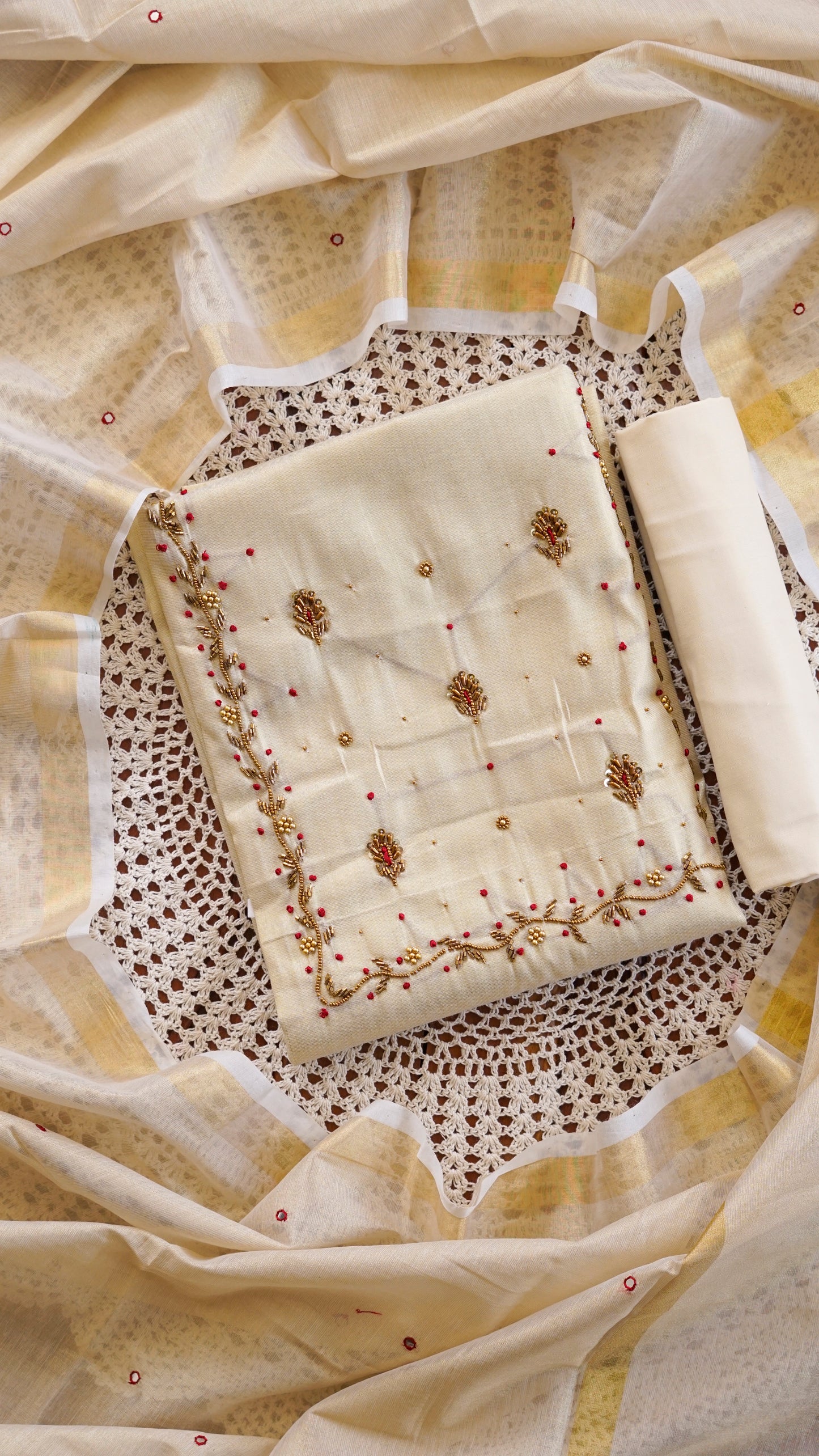 Onam Special Unstitched Salwar Set  [GUG220]