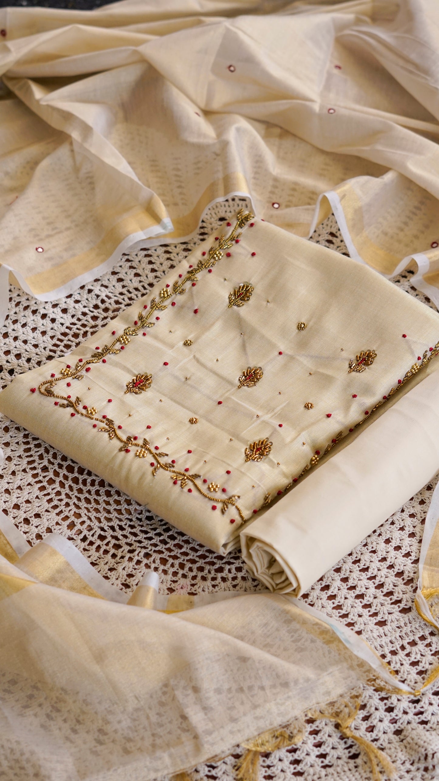 Onam Special Unstitched Salwar Set  [GUG220]