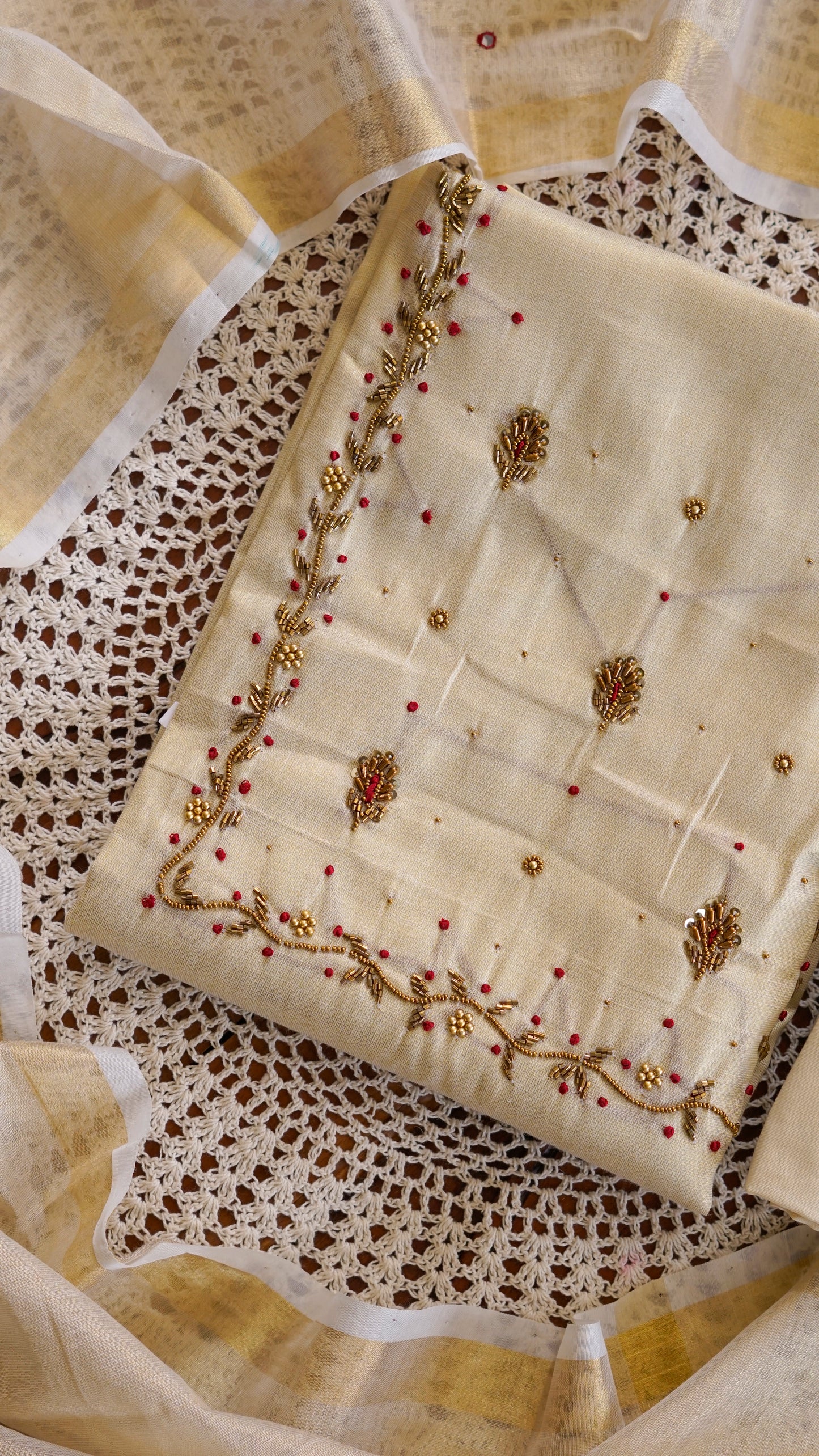 Onam Special Unstitched Salwar Set  [GUG220]