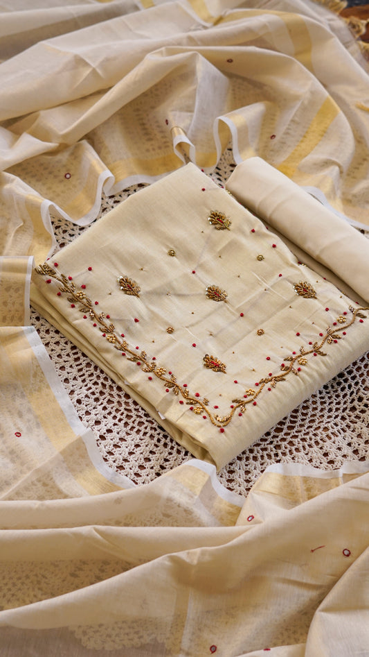 Onam Special Unstitched Salwar Set  [GUG220]