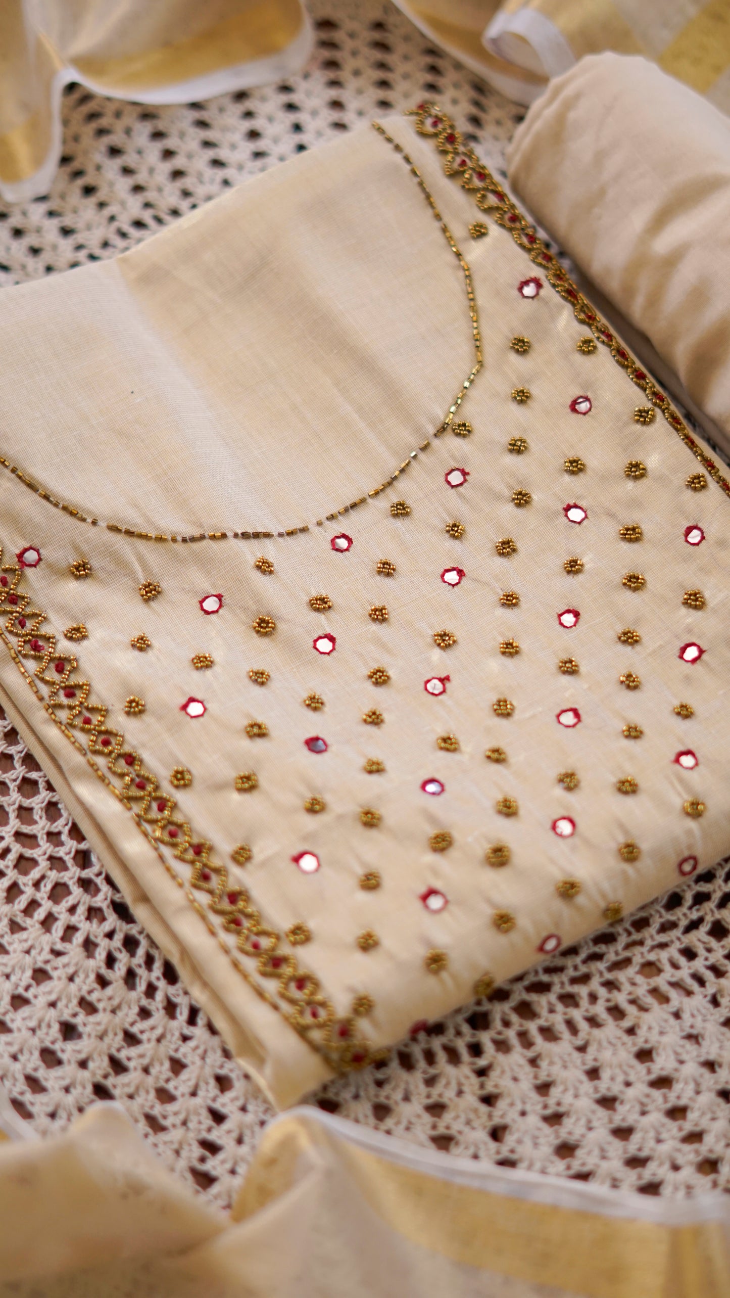 Onam Special Unstitched Salwar Set  [GUG221]