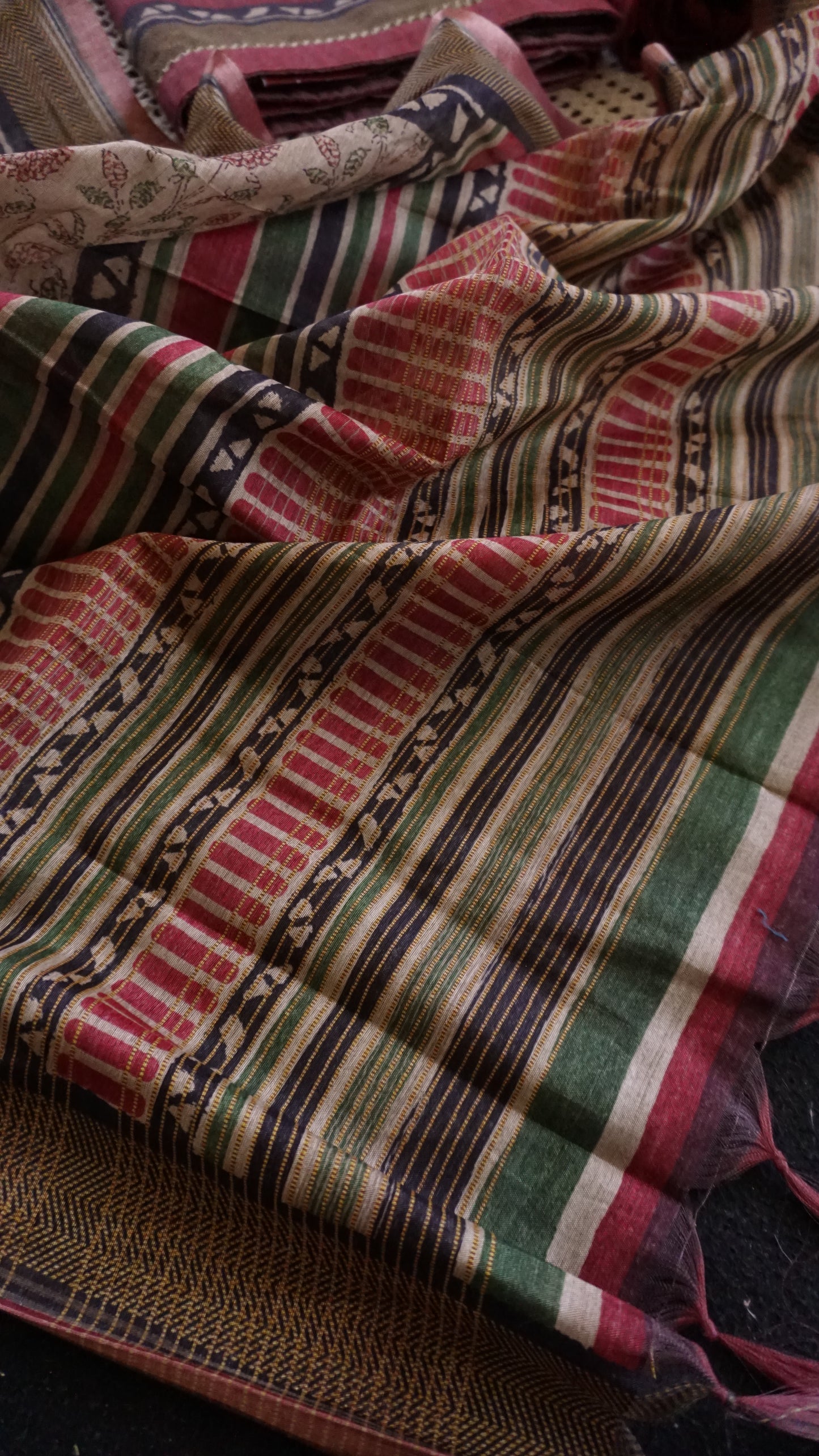 Tussar Chanderi Unstitched Salwar Set [GUD46]