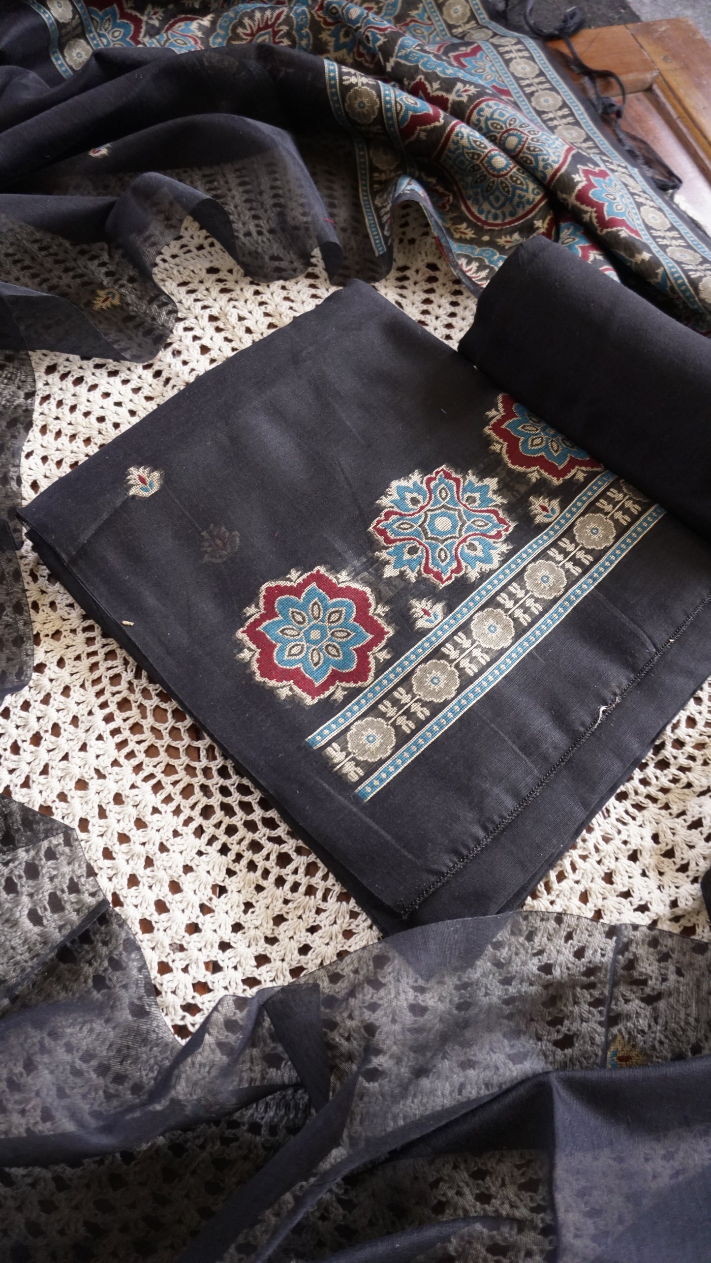 Midnight Jamdani Salwar Set [GUD363]