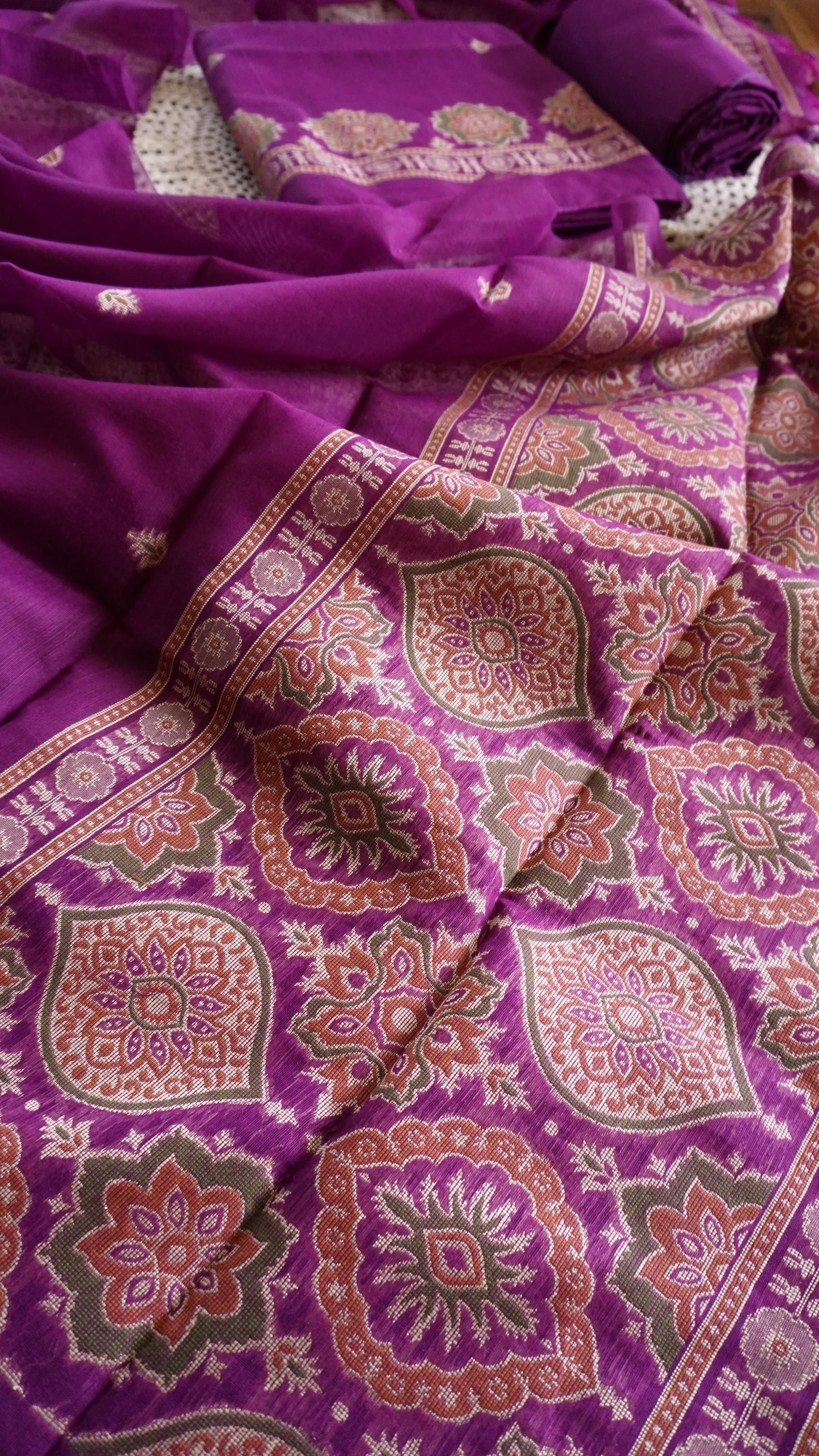 Jamdani Salwar Set — Handwoven Heritage Collection [GUD365]