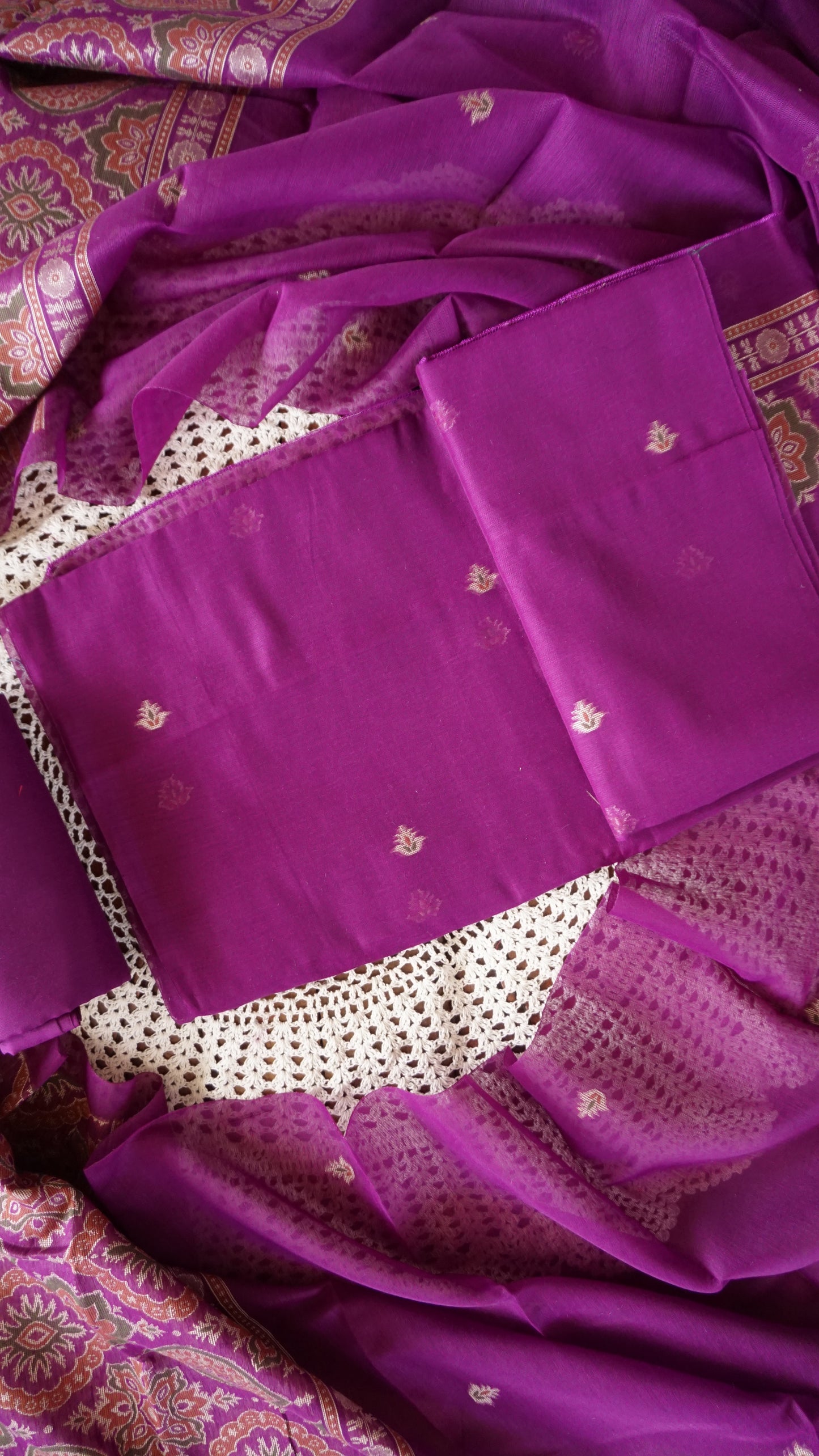 Jamdani Salwar Set — Handwoven Heritage Collection [GUD365]