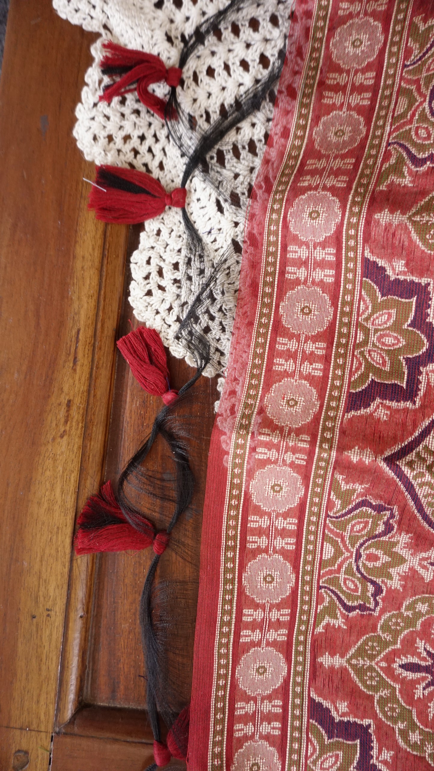 Deep Crimson Jamdani Salwar Set [GUD366]