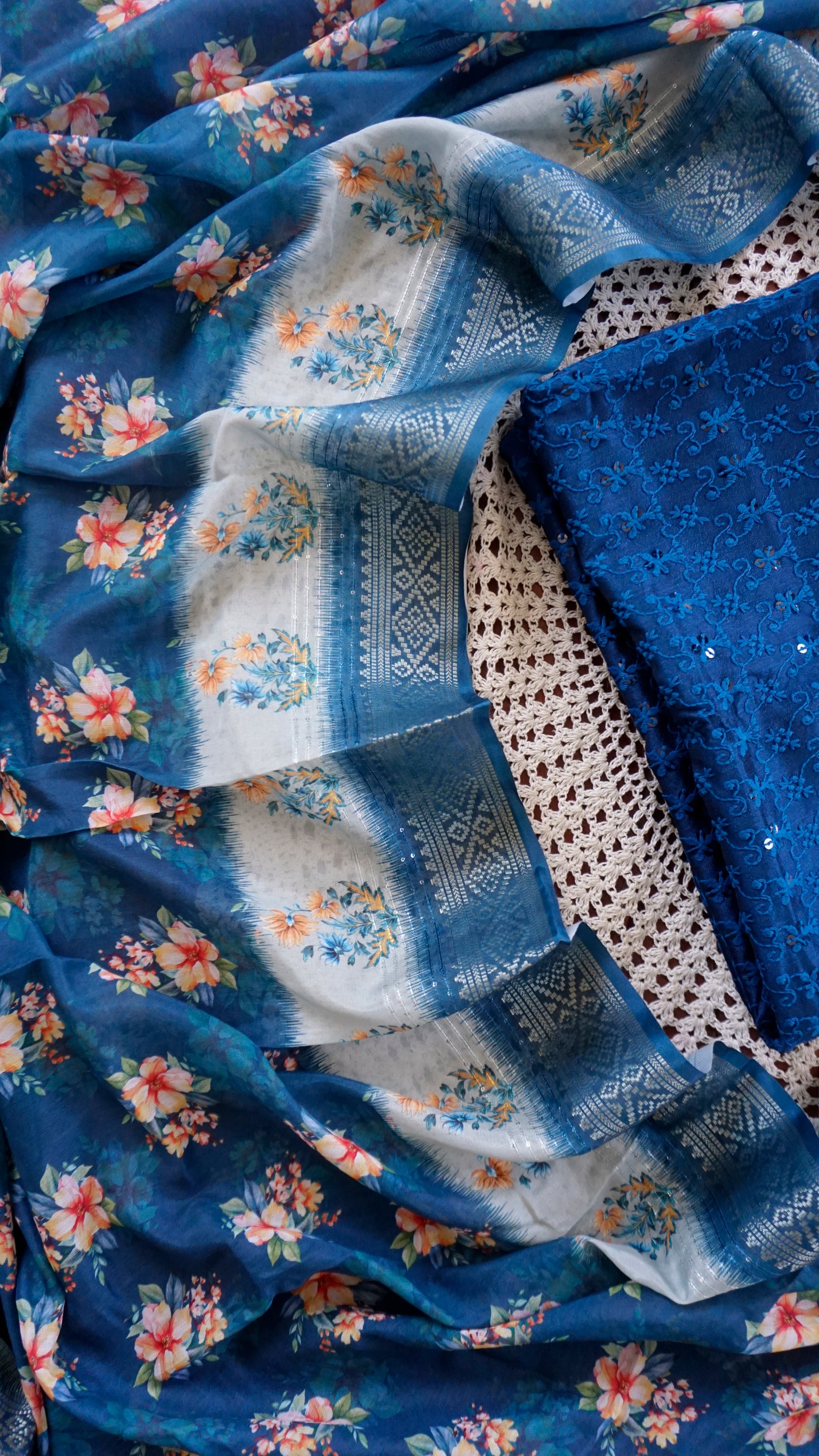 Elegant Upada Silk Salwar Set [GUD389]