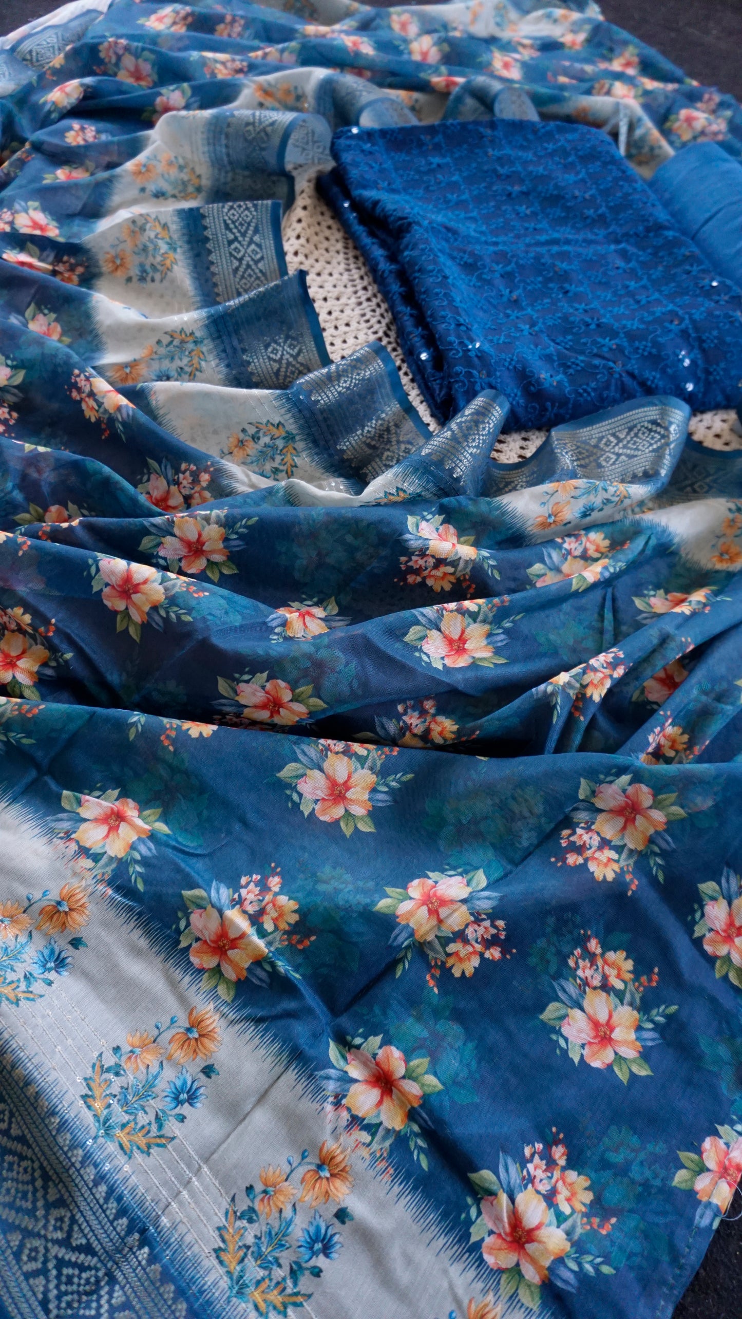 Elegant Upada Silk Salwar Set [GUD389]