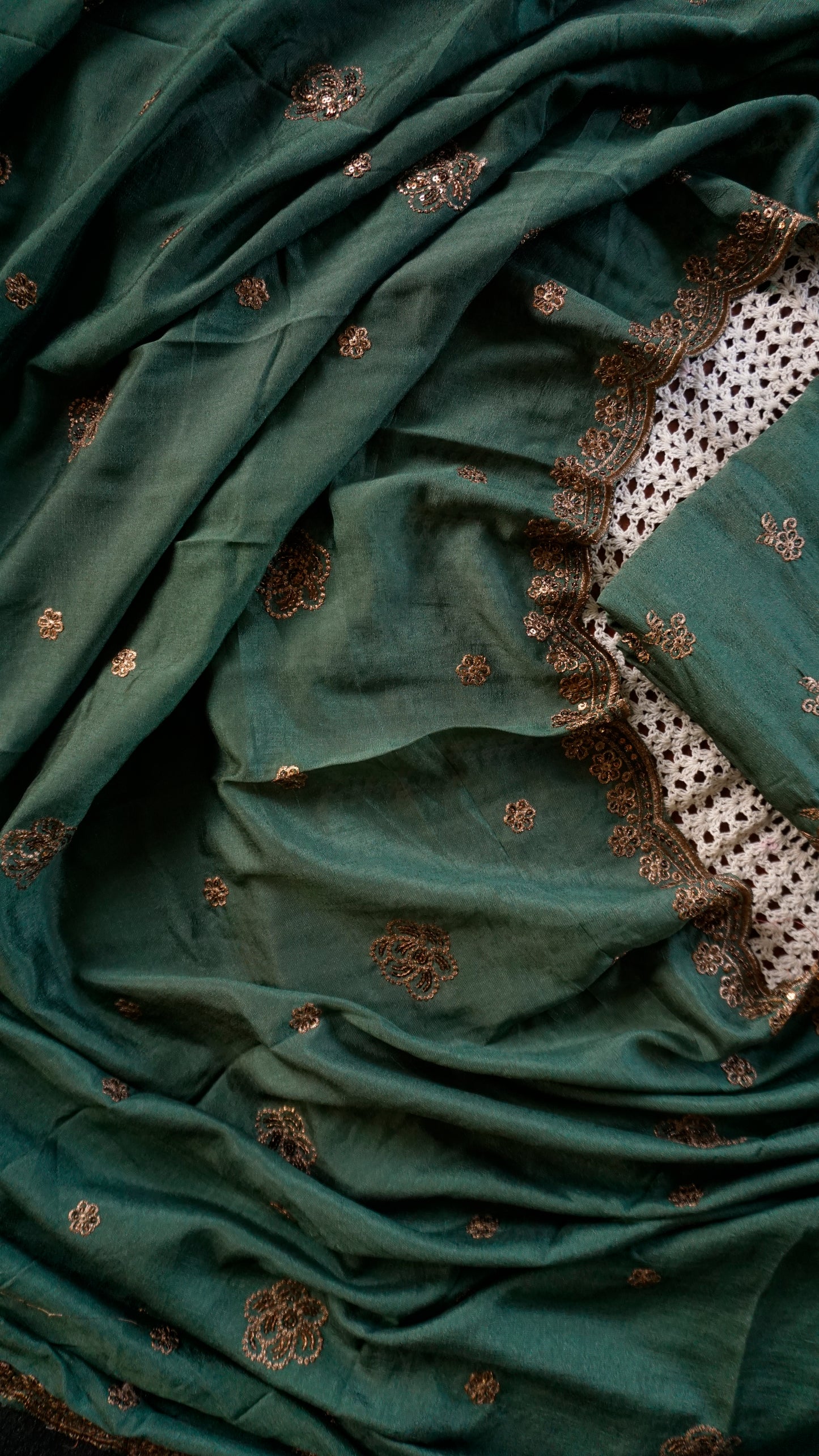 Elegant Vijithra Silk Unstitched Salwar Set  [GUD375]