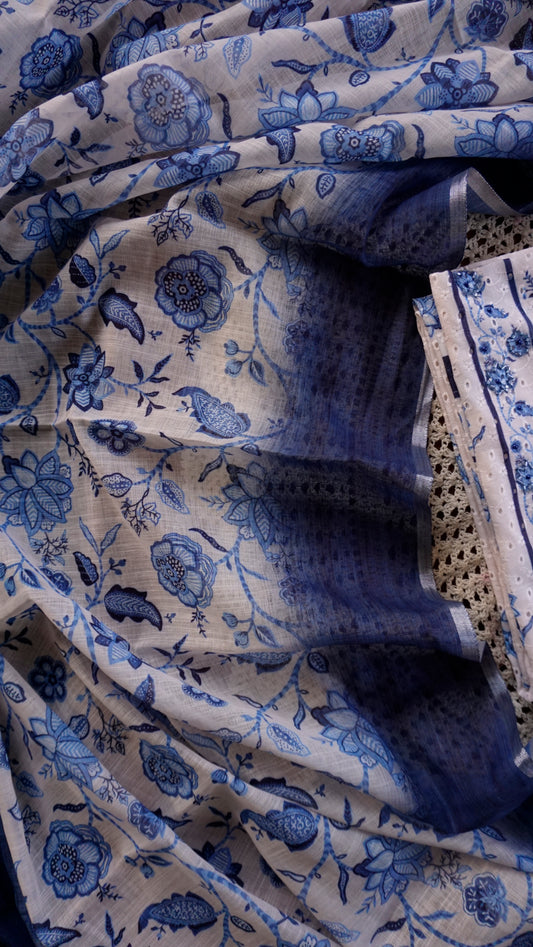 Premium Cotton Hakoba Unstitched Salwar Set [GUD381]