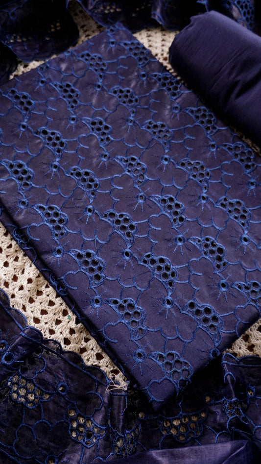 Elegant Tussar Silk Unstitched Salwar Set [GUE10]