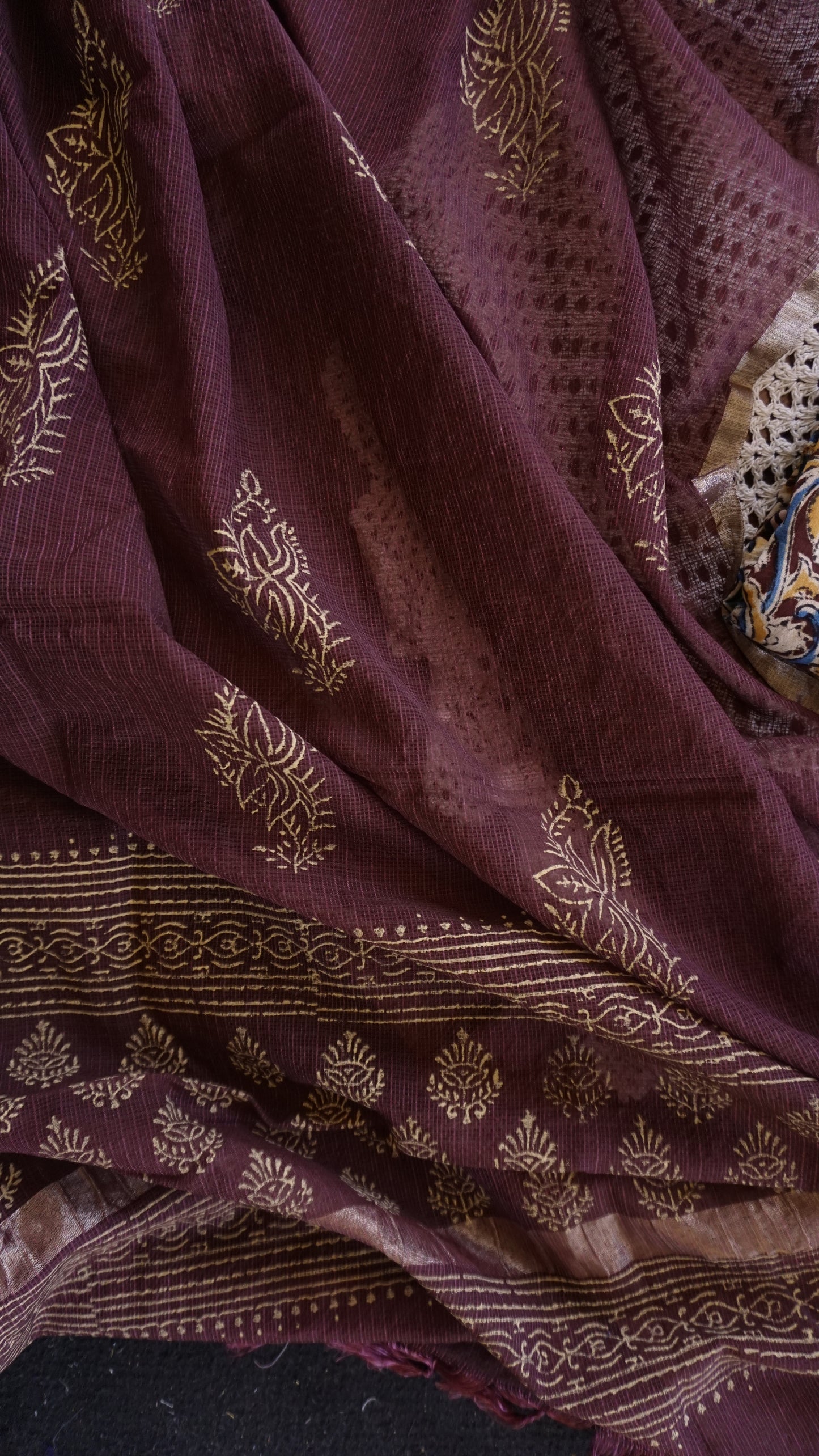 Kaamkari Cotton Unstitched Salwar Set [GUD295]