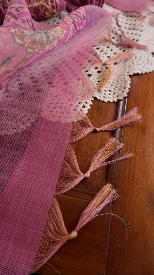 Tissue Chanderi Unstitched Salwar Set [GUE31]