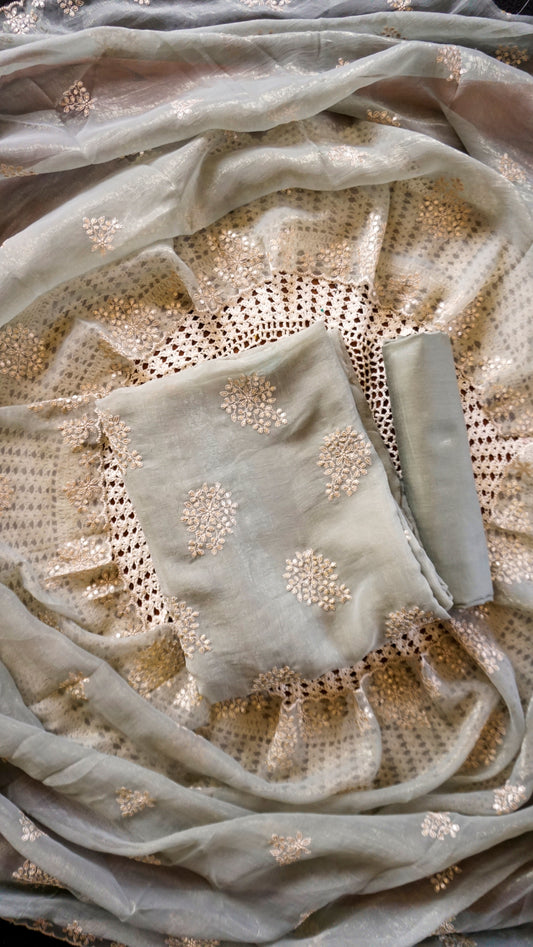 Crushed Georgette Unstitched Salwar Set [GUE149]