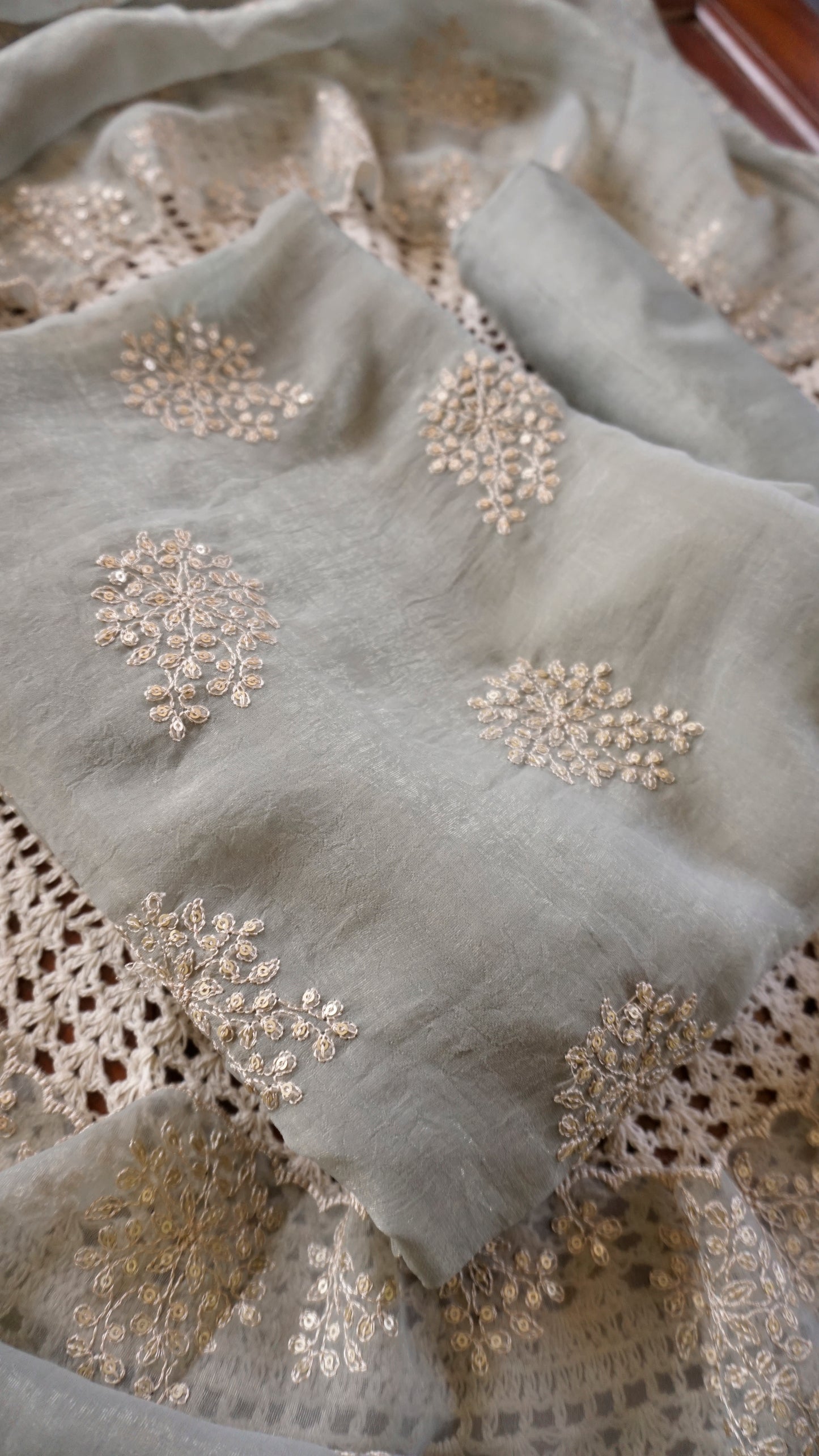 Crushed Georgette Unstitched Salwar Set [GUE149]