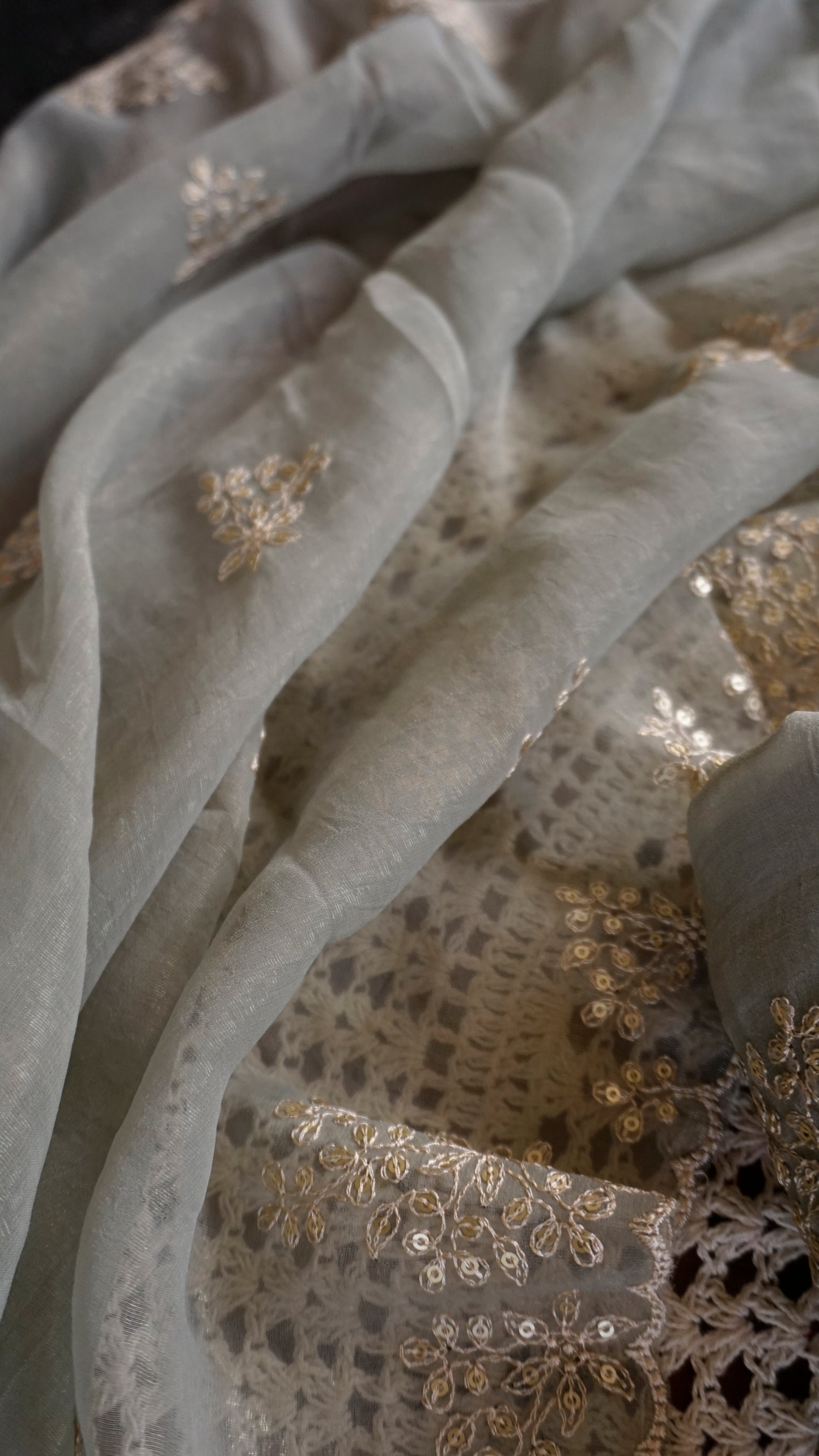 Crushed Georgette Unstitched Salwar Set [GUE149]