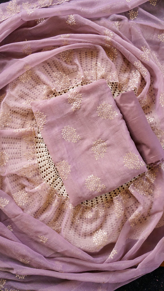 Crushed Georgette Unstitched Salwar Set [GUE150]