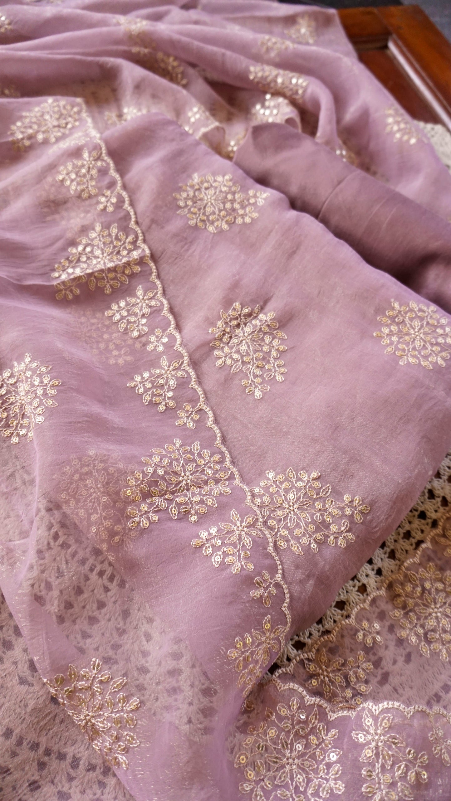 Crushed Georgette Unstitched Salwar Set [GUE150]