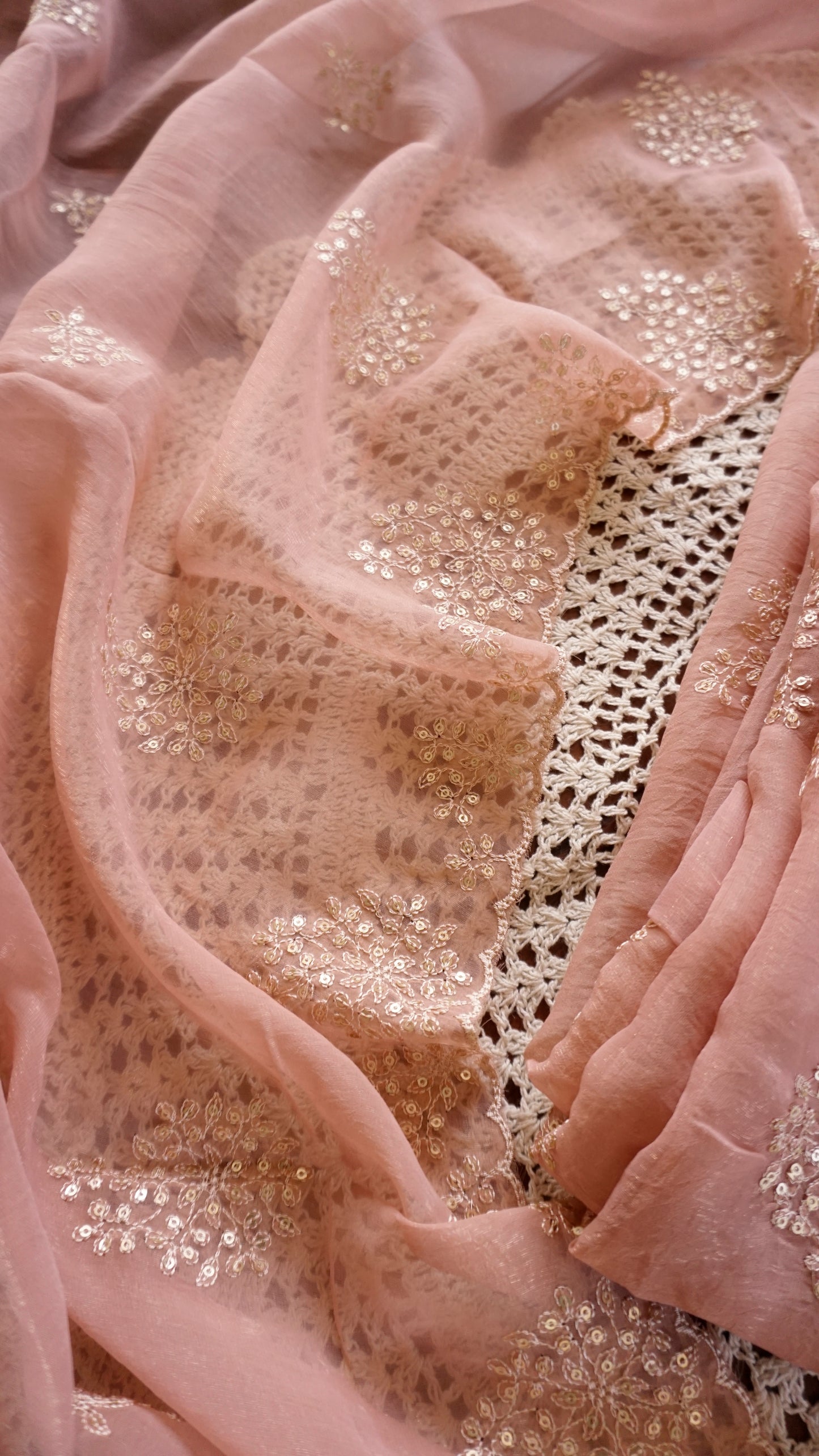 Crushed Georgette Unstitched Salwar Set [GUE151]