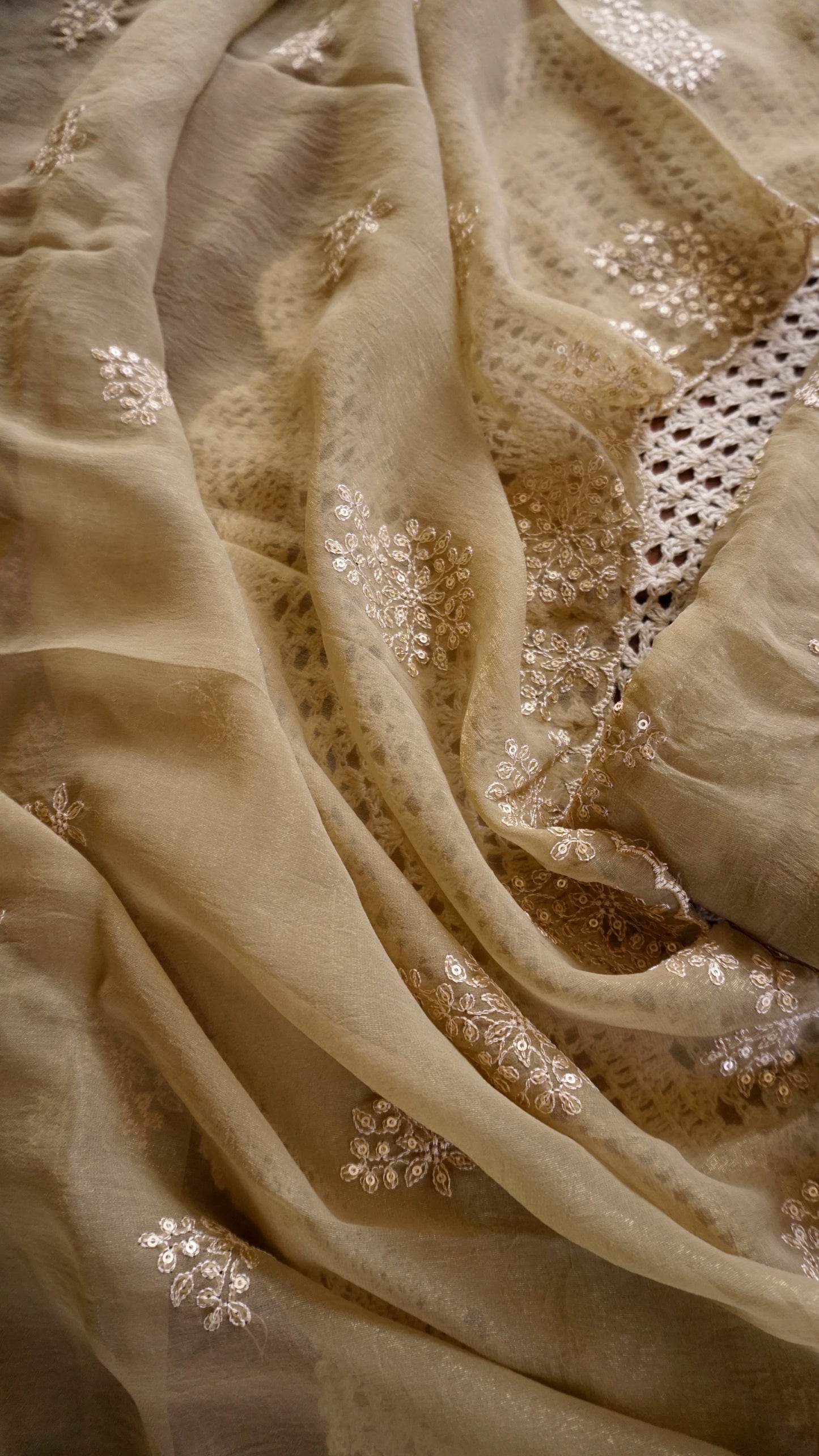 Crushed Georgette Unstitched Salwar Set [GUE148]