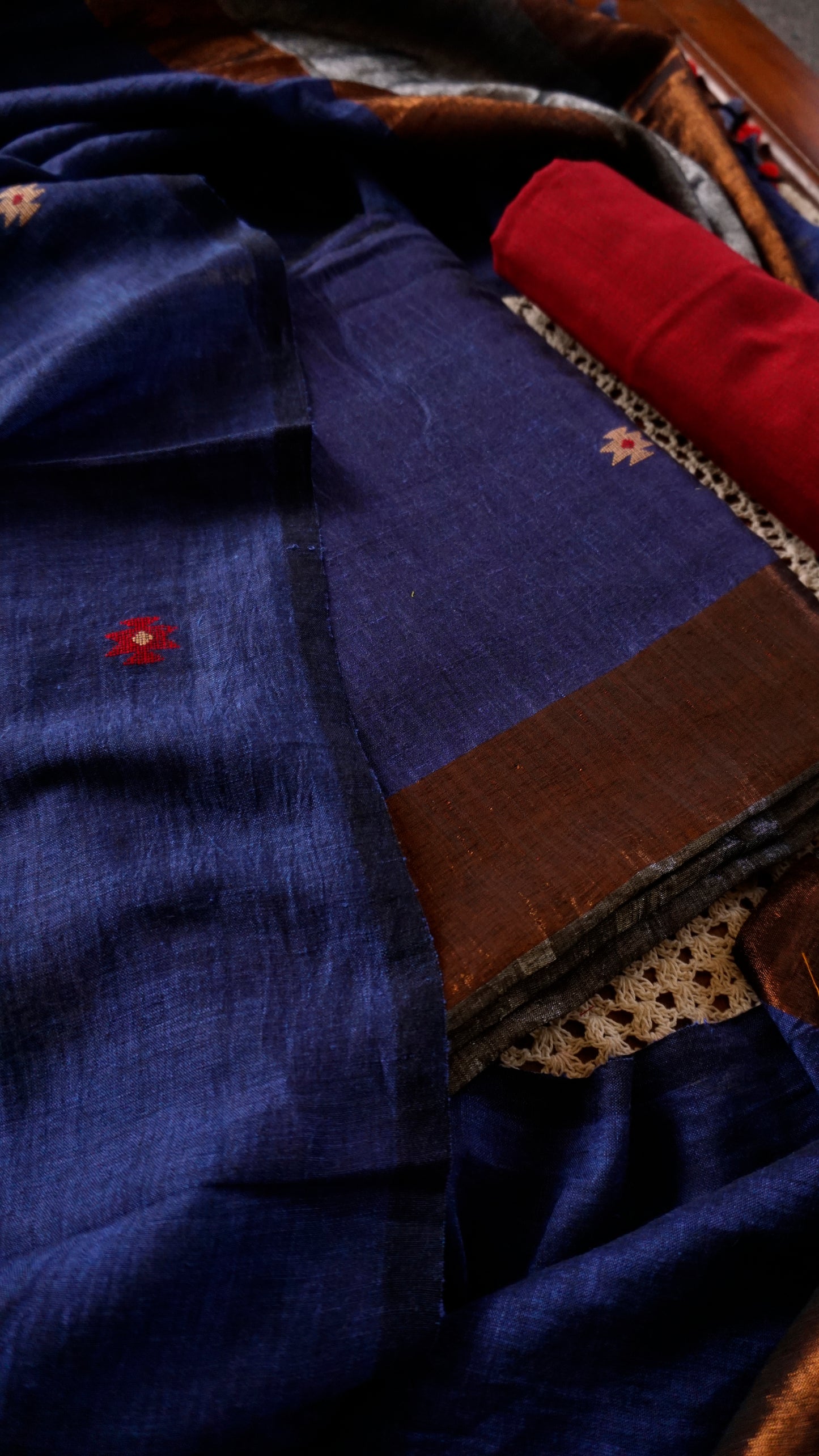 Linen Jamdani Unstitched Salwar Set, [GUD303]