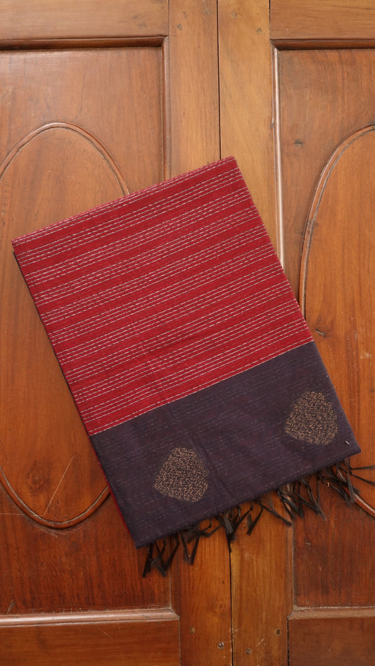 Elegant Cotton Handloom Saree [AA02]