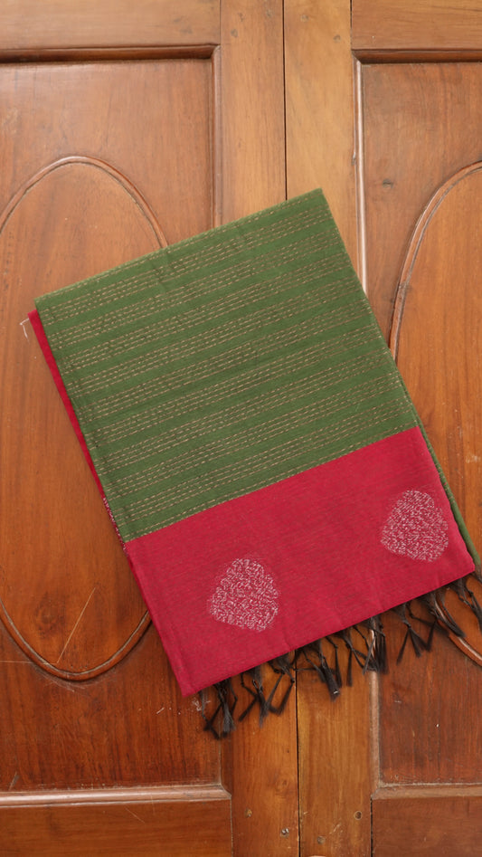 Elegant Cotton Handloom Saree [AA10]