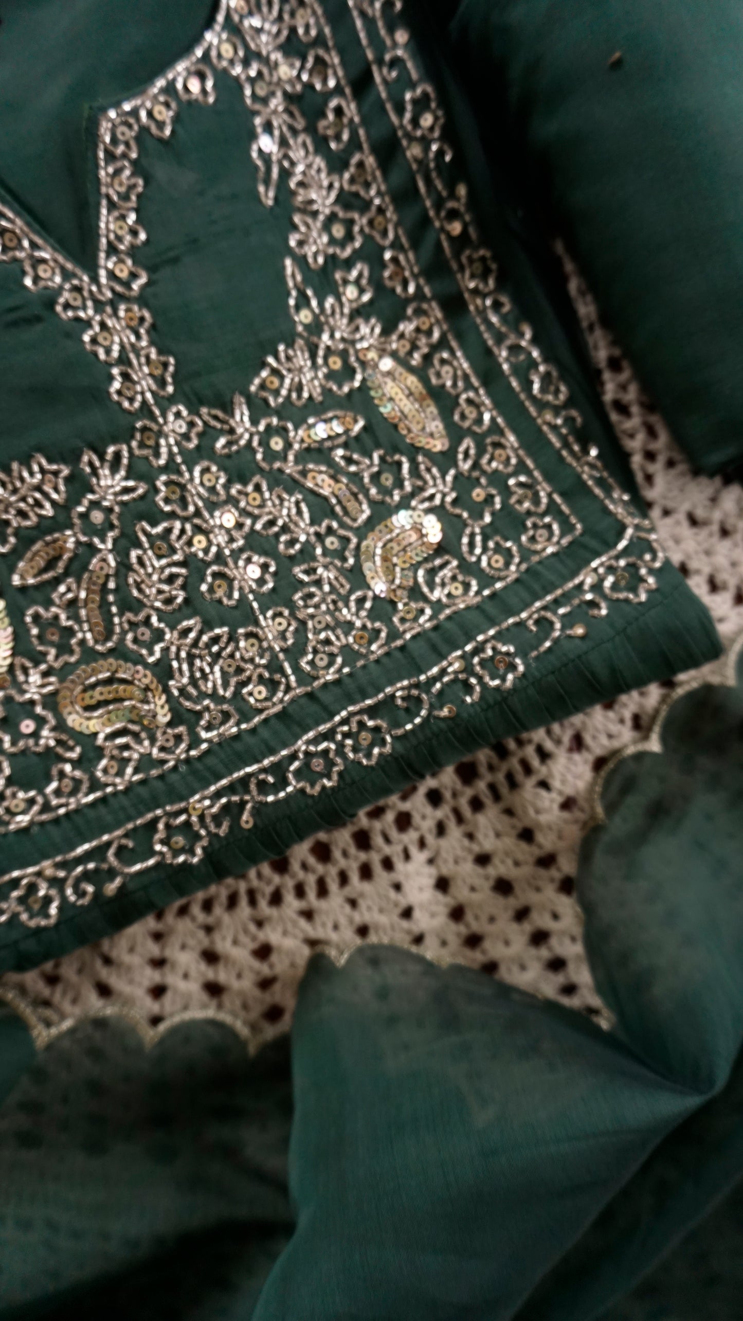 Elegant Mul Chanderi Palazzo Set [GUF1]