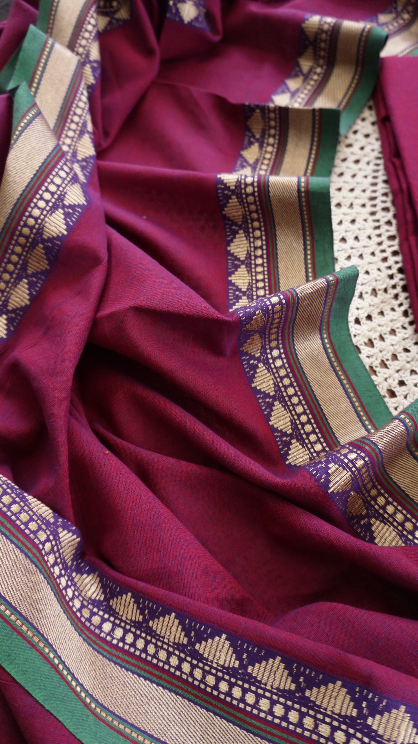 Elegant Narayanpet Cotton Unstitched Salwar Set [GUF123]