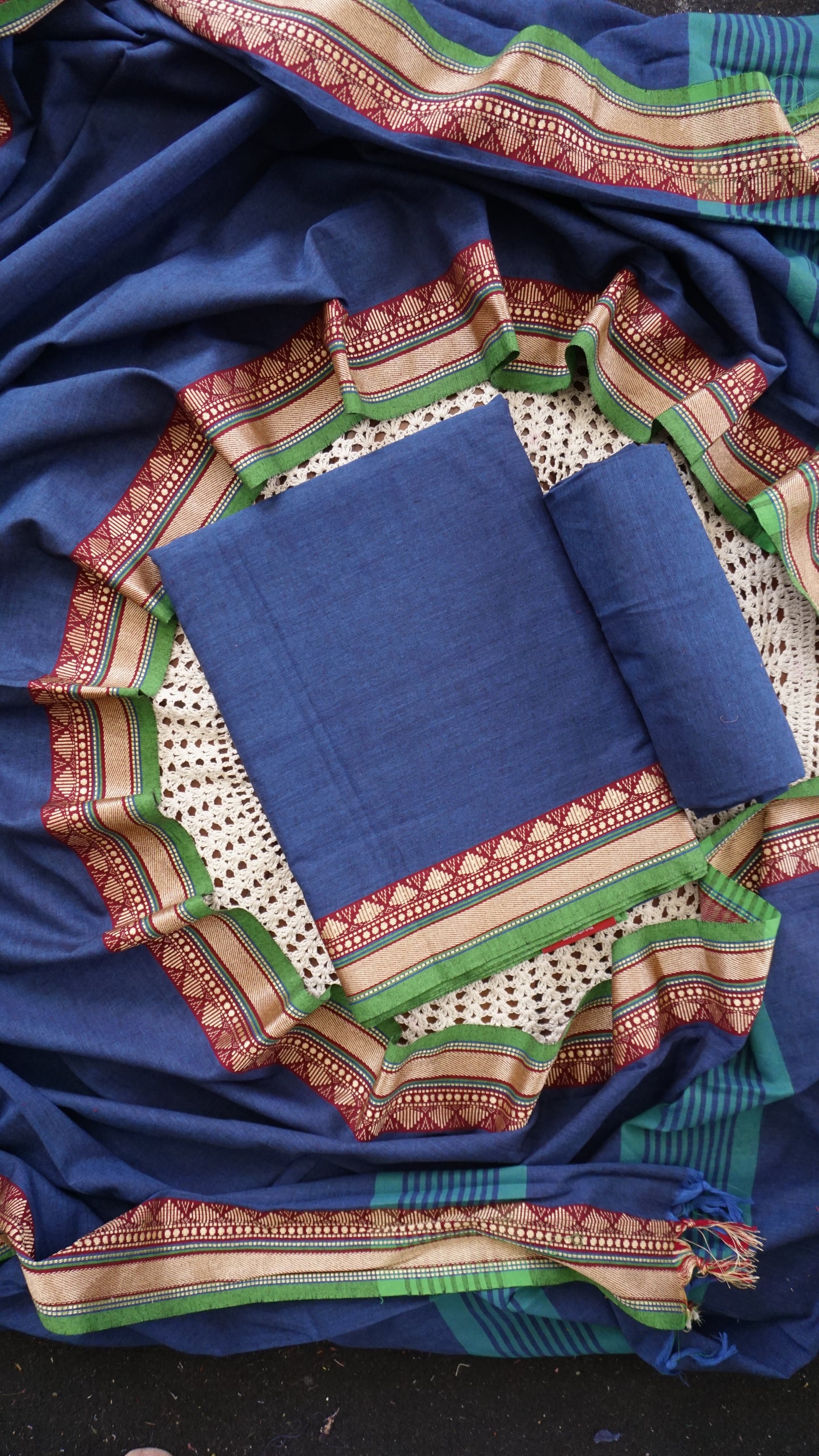 Elegant Narayanpet Cotton Unstitched Salwar Set  [GUF119]