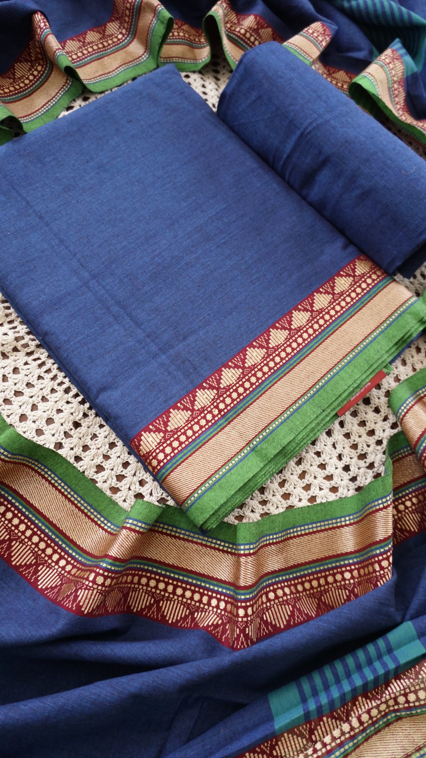Elegant Narayanpet Cotton Unstitched Salwar Set  [GUF119]
