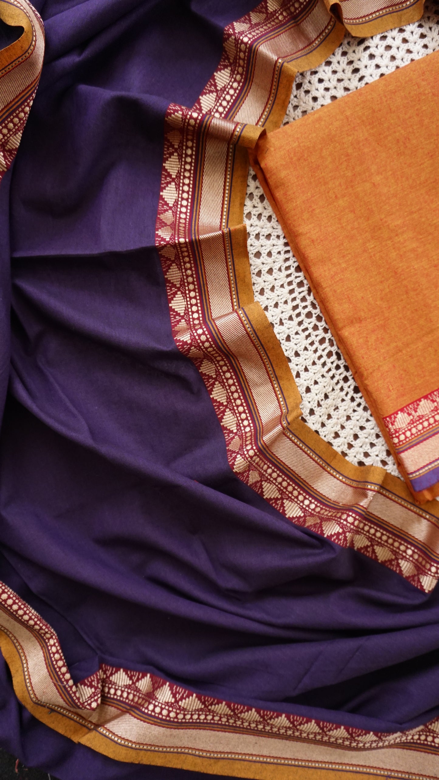 Elegant Narayanpet Cotton Unstitched Salwar Set [GUF125]
