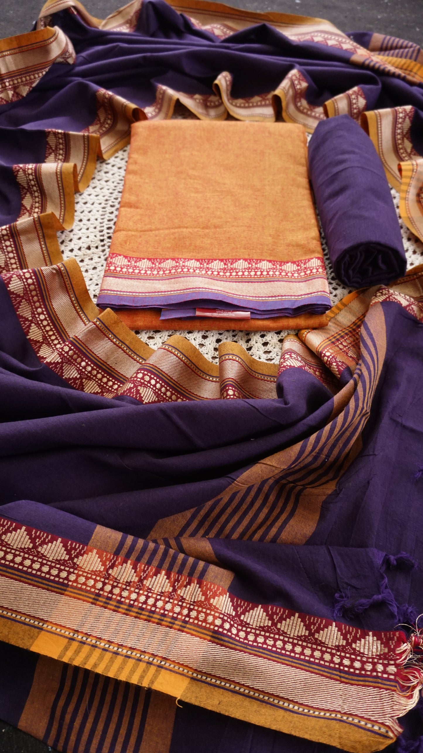 Elegant Narayanpet Cotton Unstitched Salwar Set [GUF125]
