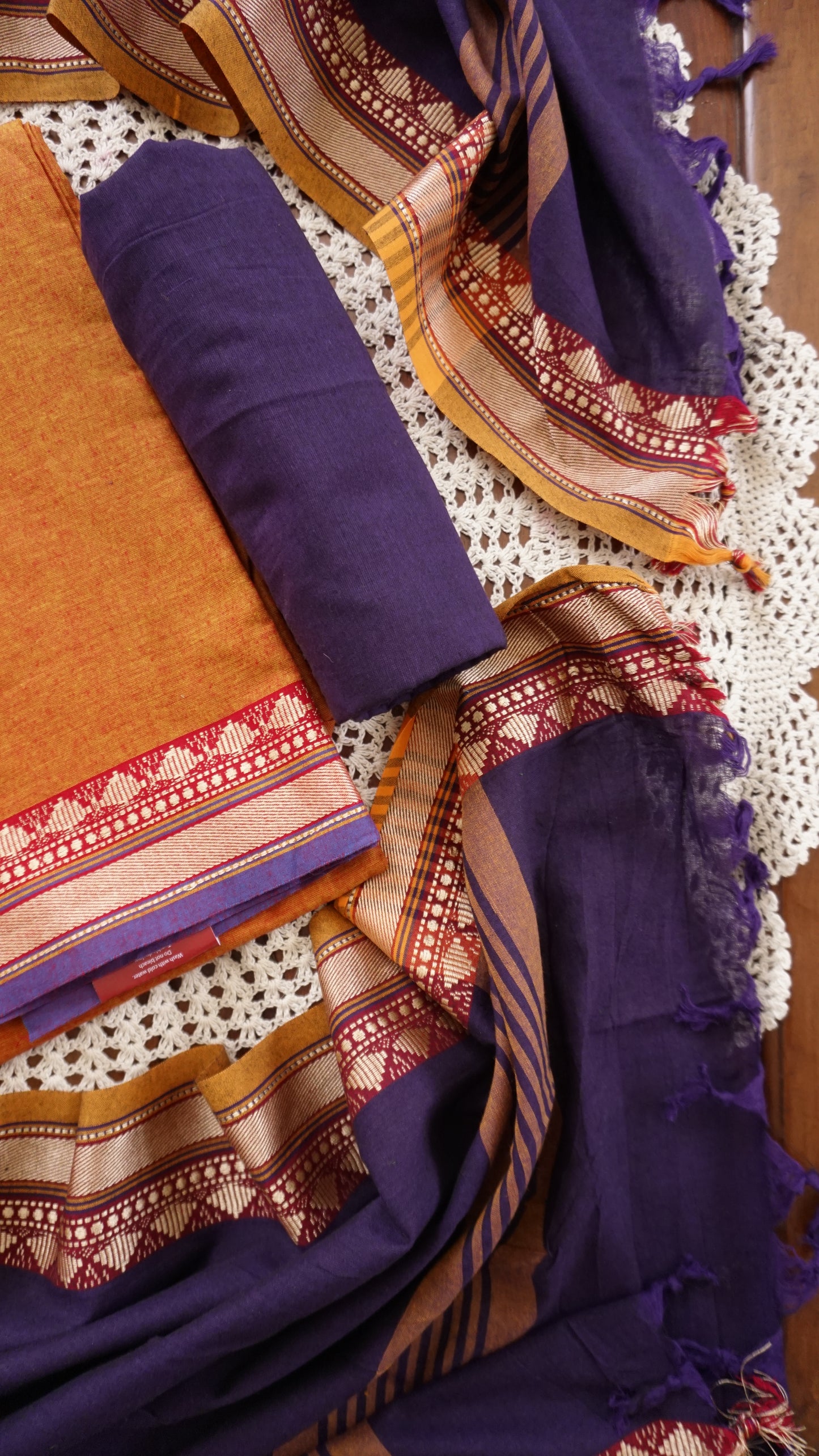 Elegant Narayanpet Cotton Unstitched Salwar Set [GUF125]