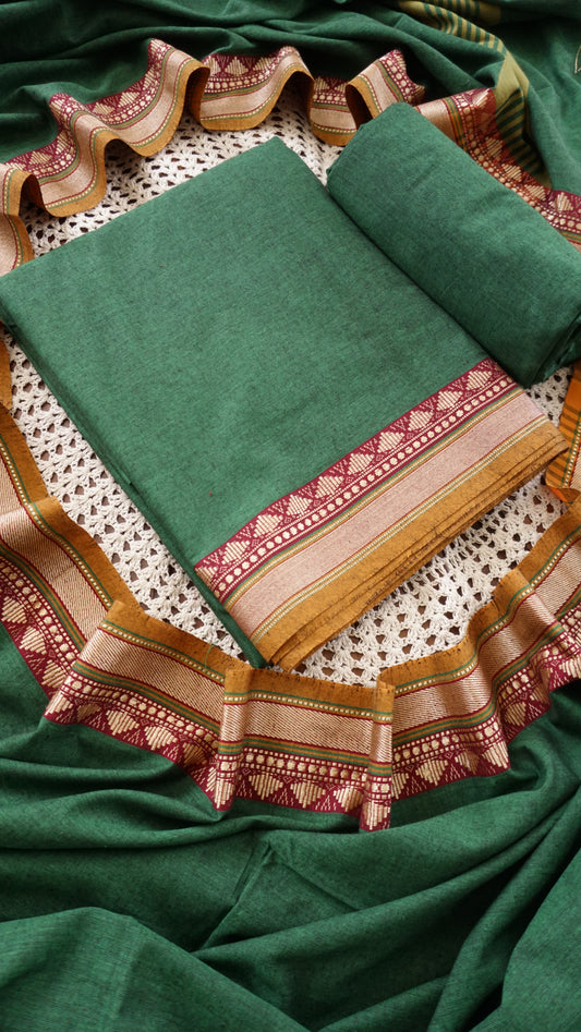 Elegant Narayanpet Cotton Unstitched Salwar Set [GUF121]