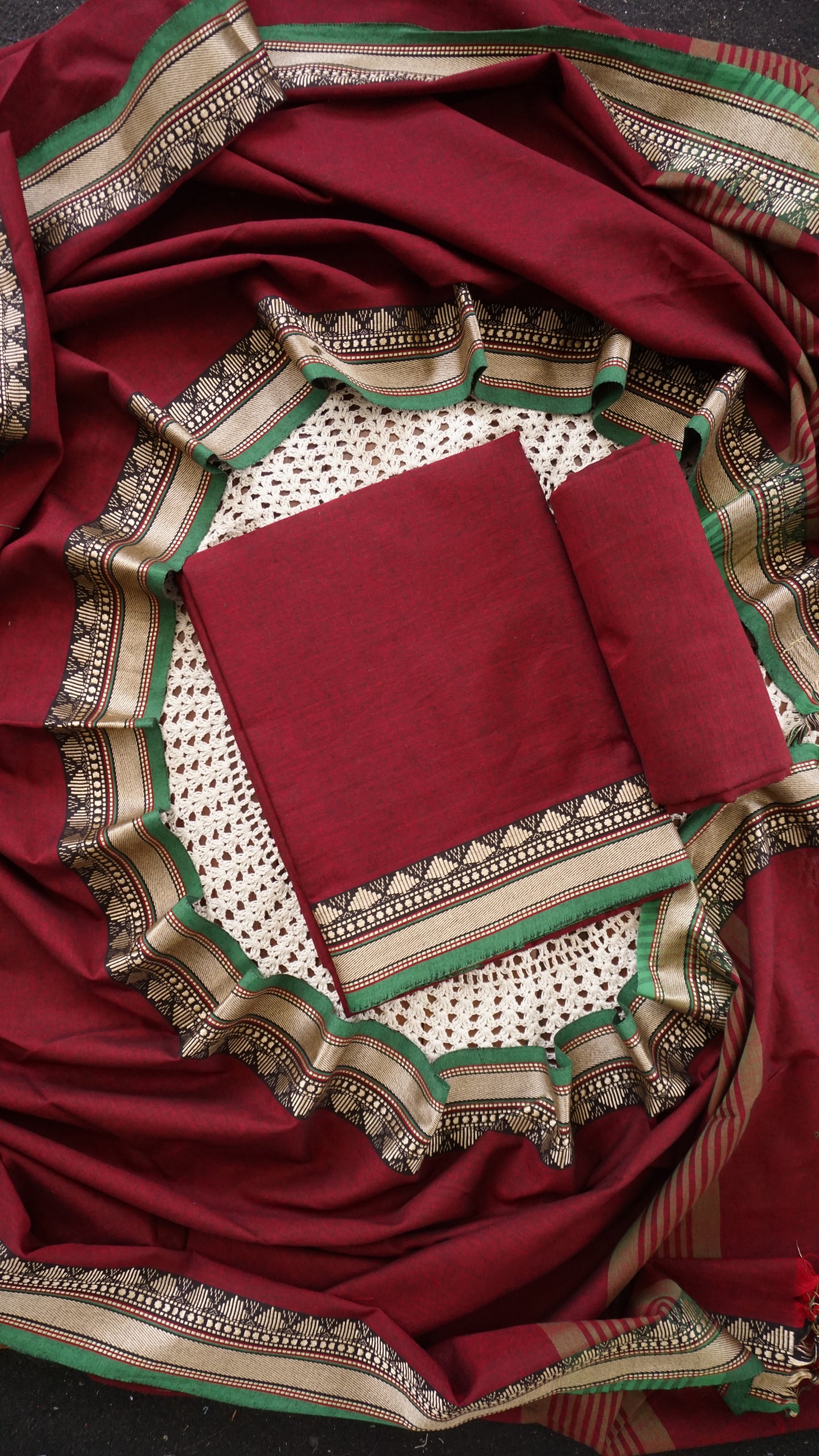 Elegant Narayanpet Cotton Unstitched Salwar Set  [GUF125]