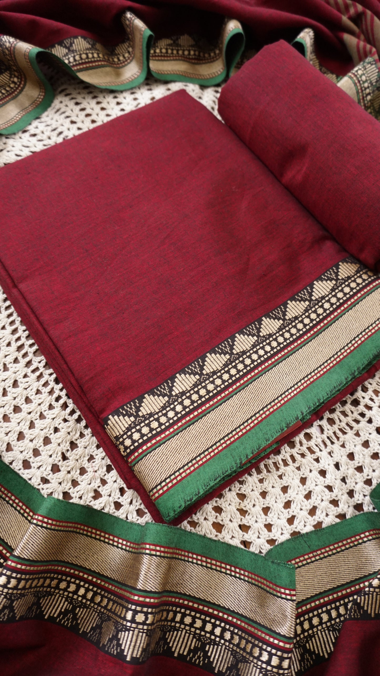 Elegant Narayanpet Cotton Unstitched Salwar Set  [GUF125]
