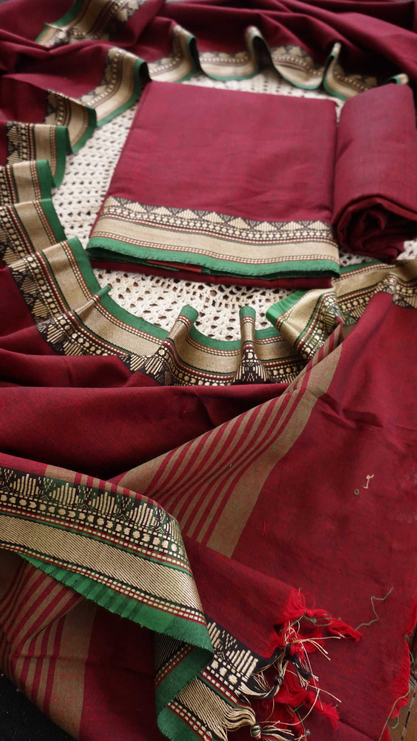 Elegant Narayanpet Cotton Unstitched Salwar Set  [GUF125]