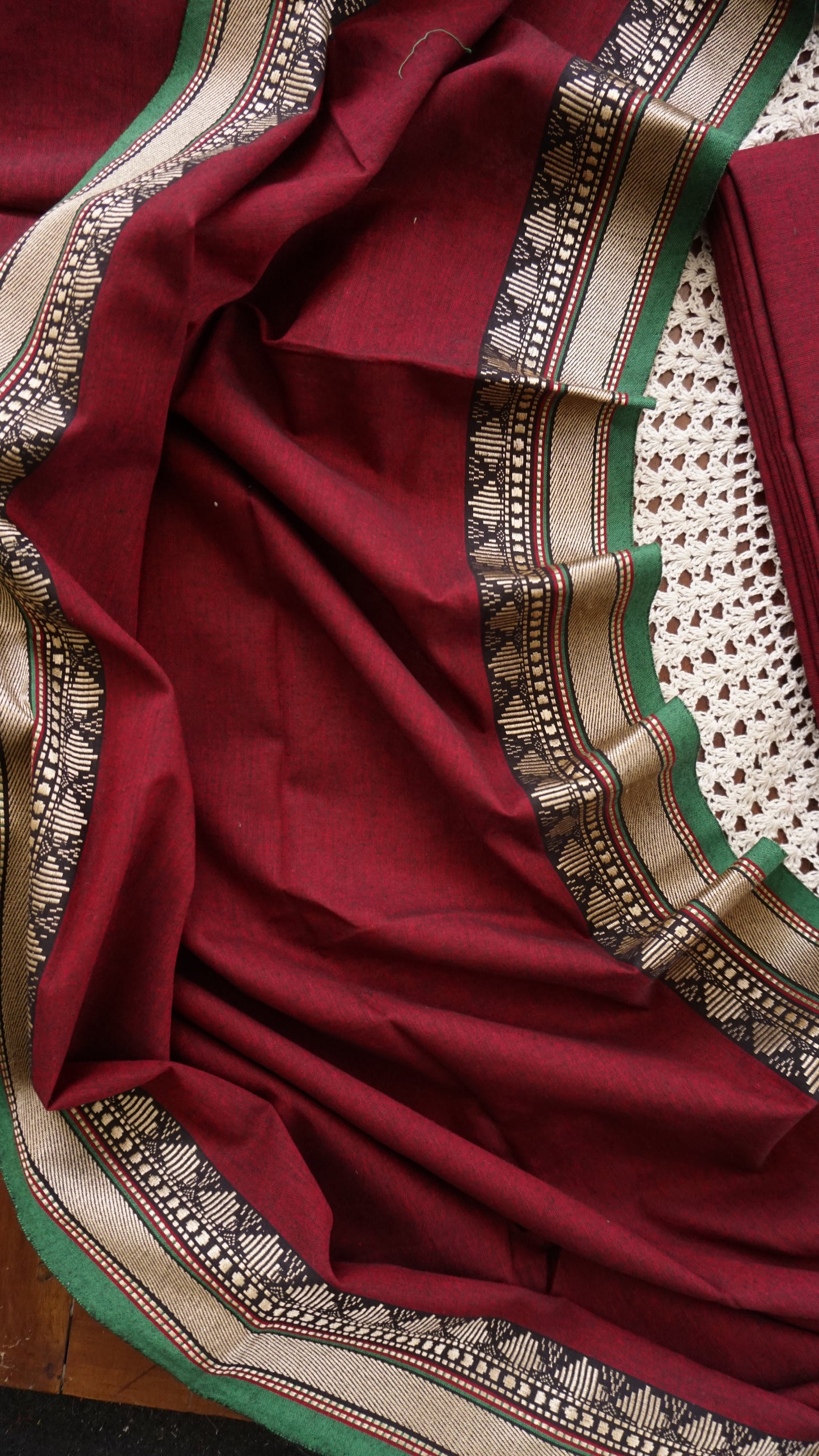 Elegant Narayanpet Cotton Unstitched Salwar Set  [GUF125]