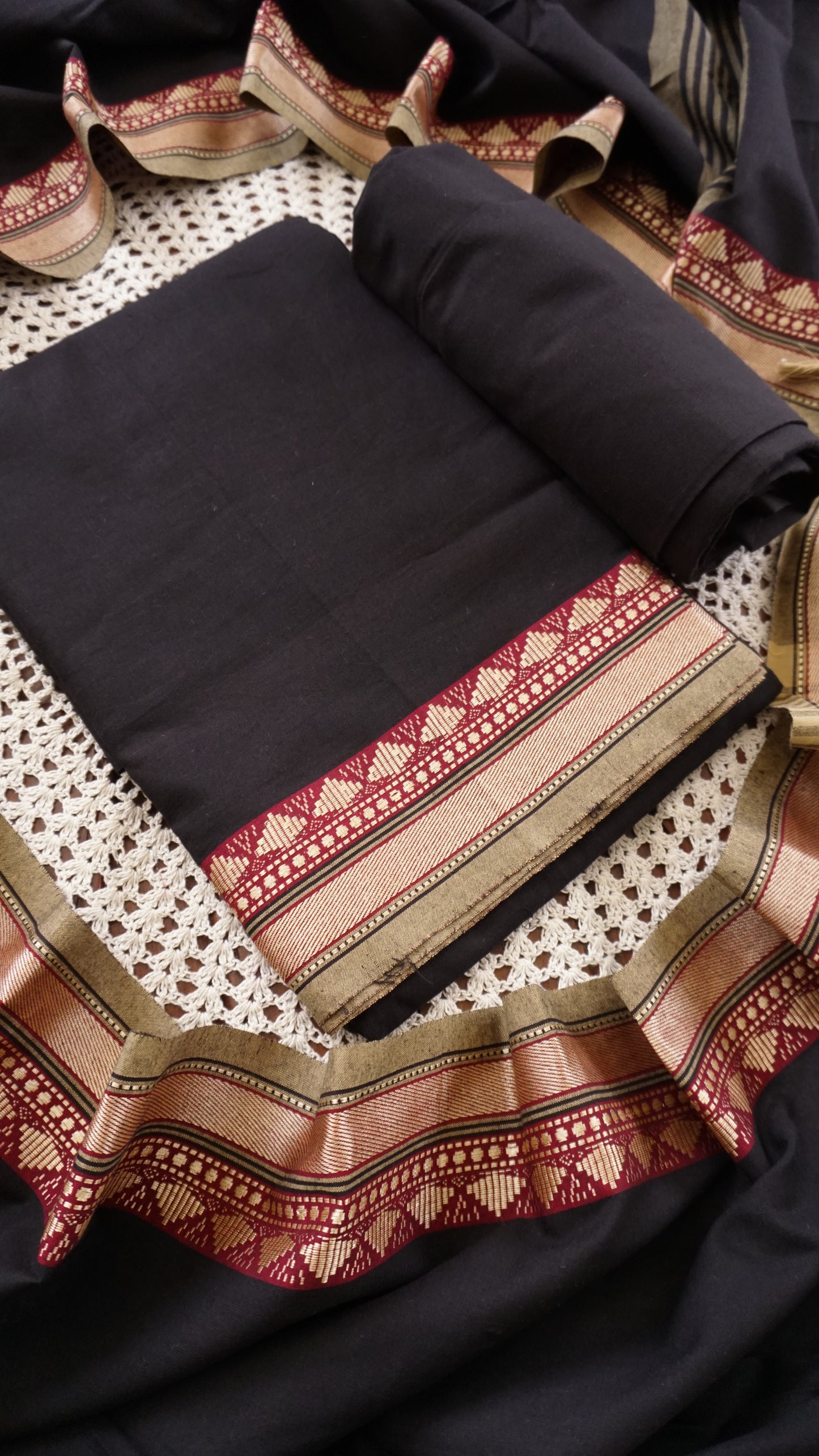 Elegant Narayanpet Cotton Unstitched Salwar Set  [GUF119]