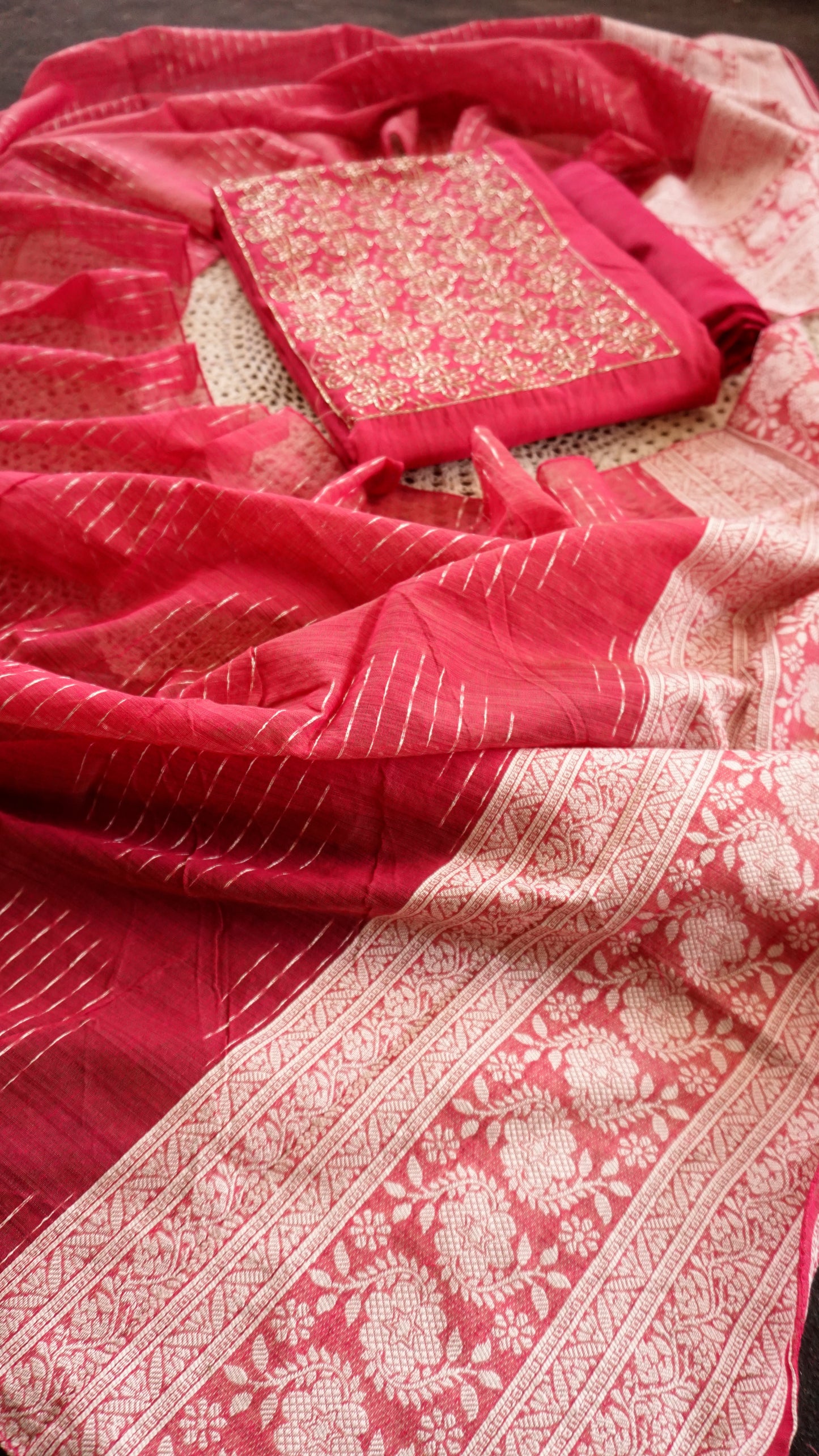 Premium Cotton Unstitched Salwar Set [GUF15]
